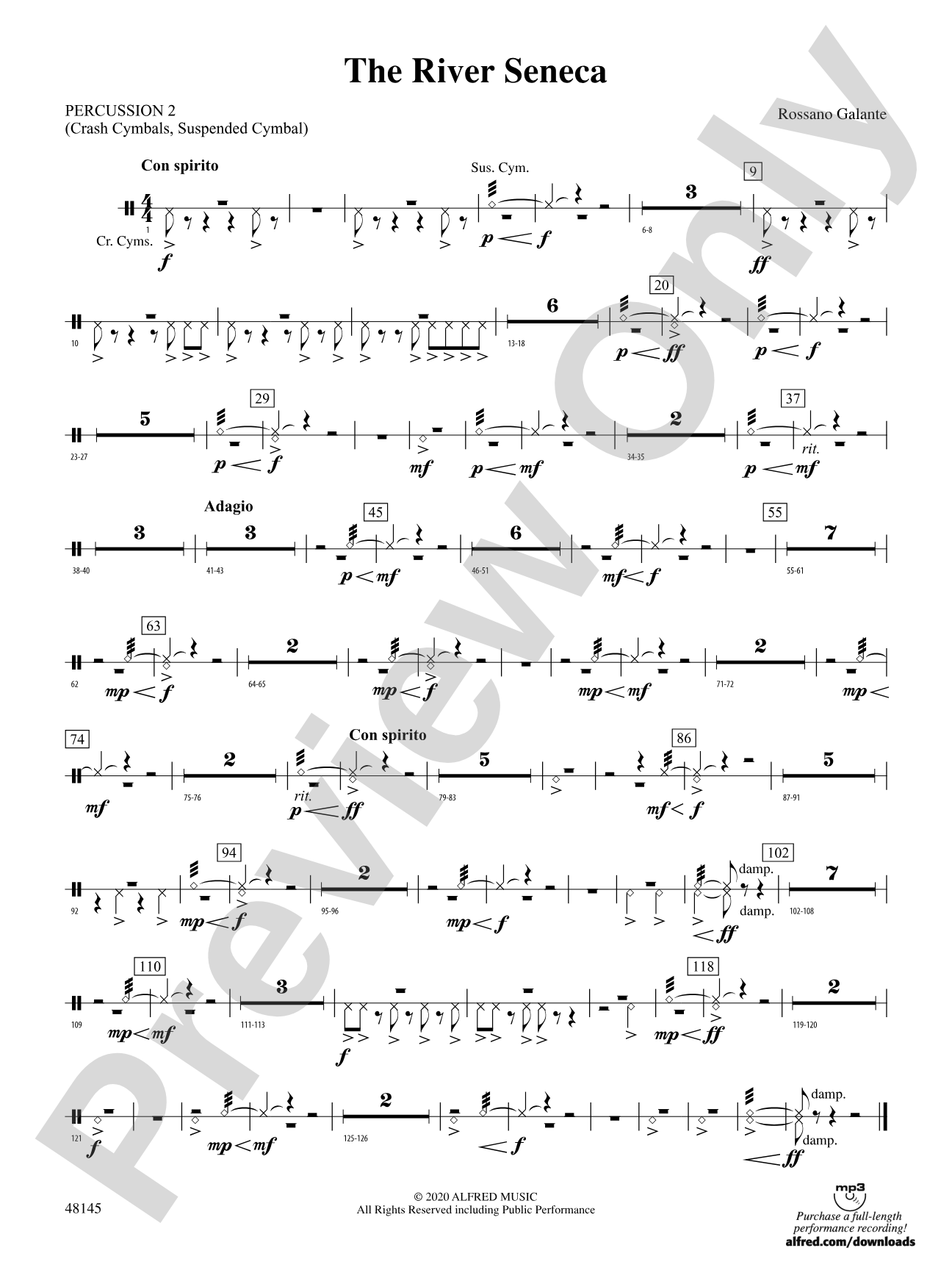 The River Seneca: 2nd Percussion