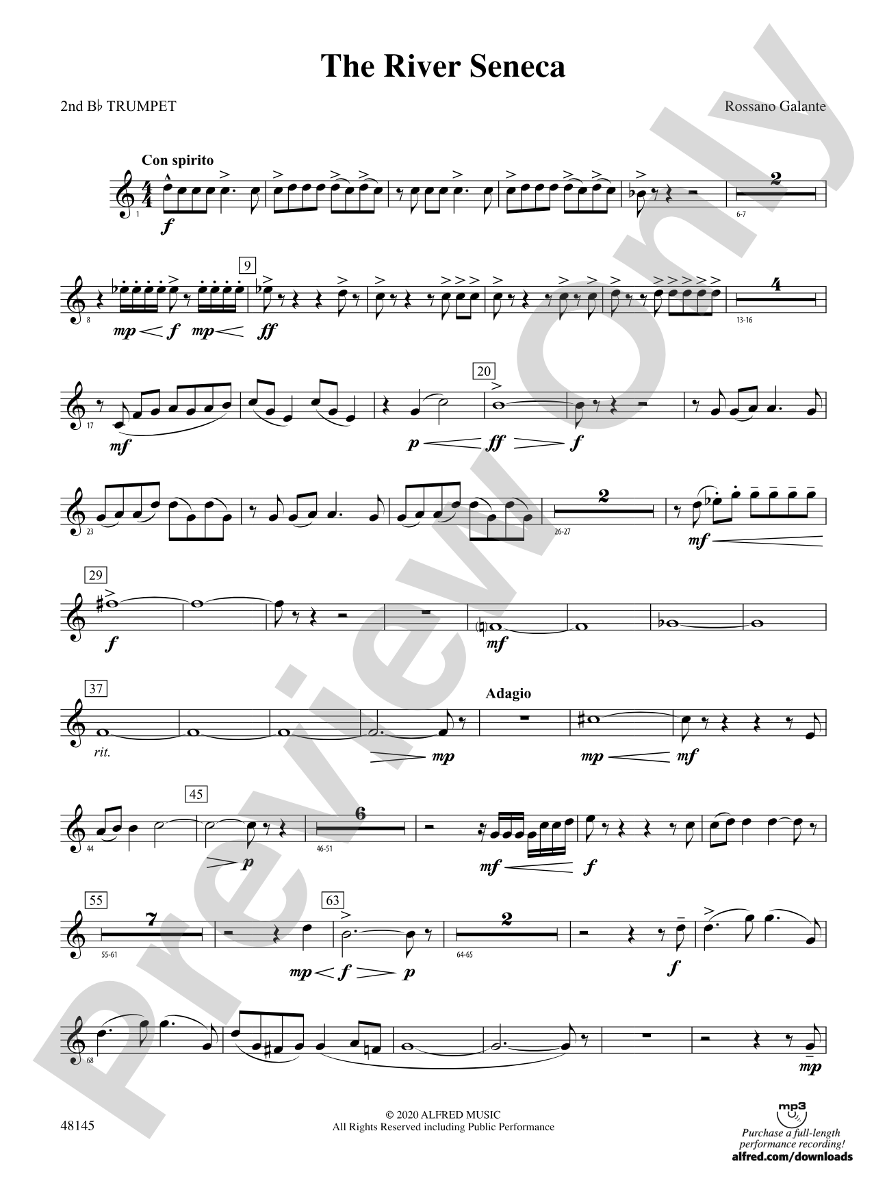 The River Seneca: 2nd B-flat Trumpet