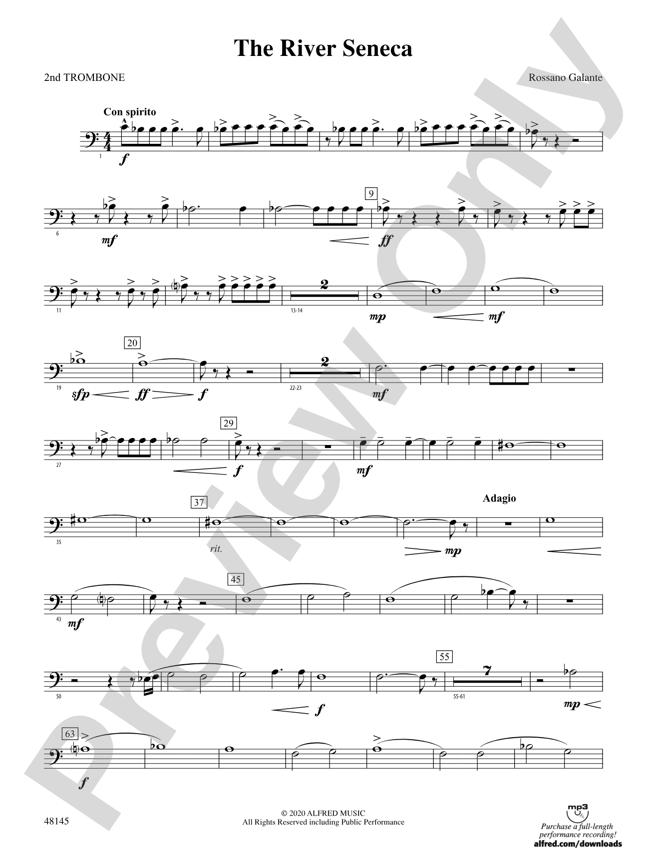 The River Seneca: 2nd Trombone