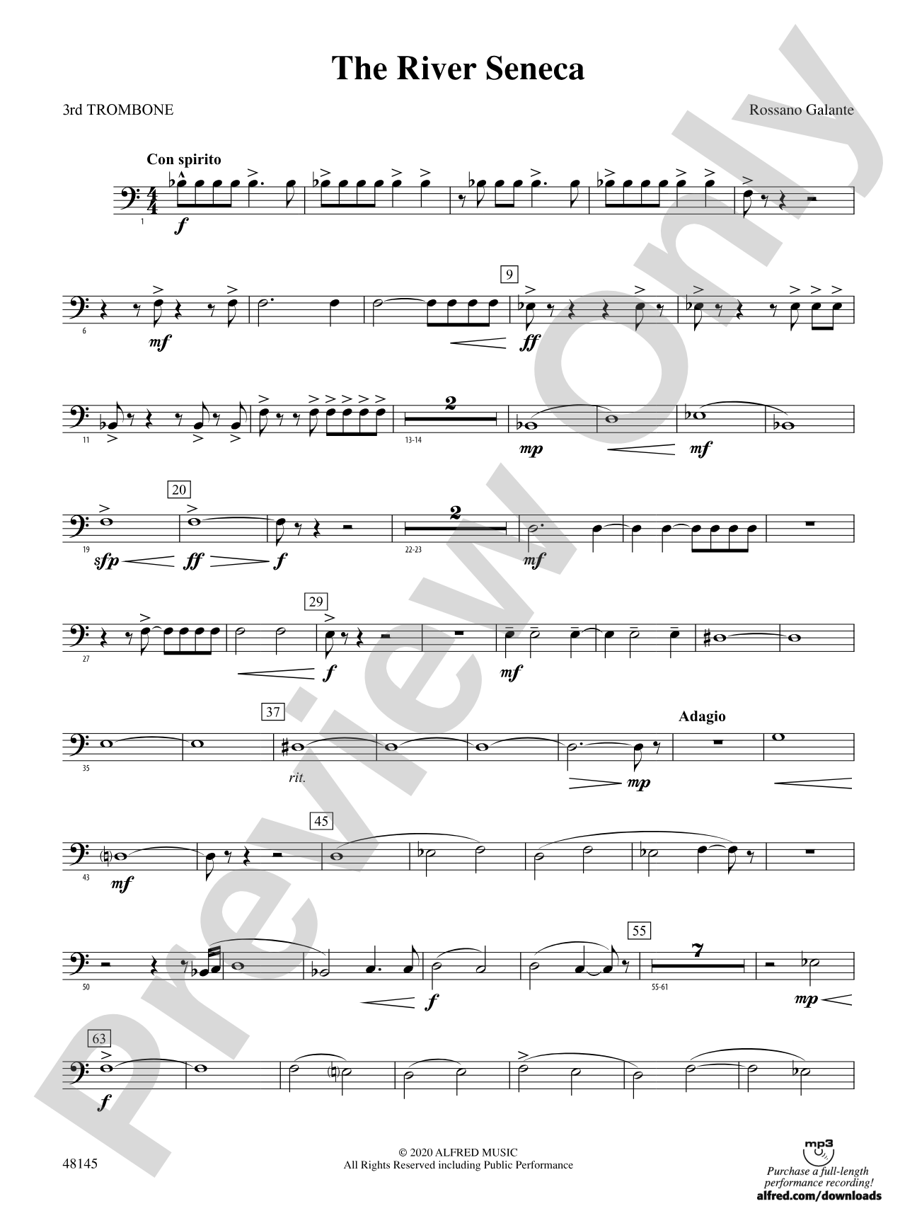 The River Seneca: 3rd Trombone