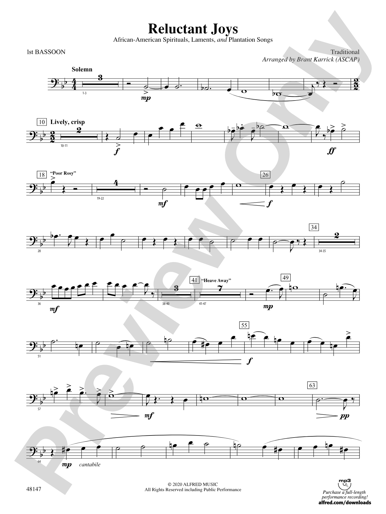 Reluctant Joys: Bassoon