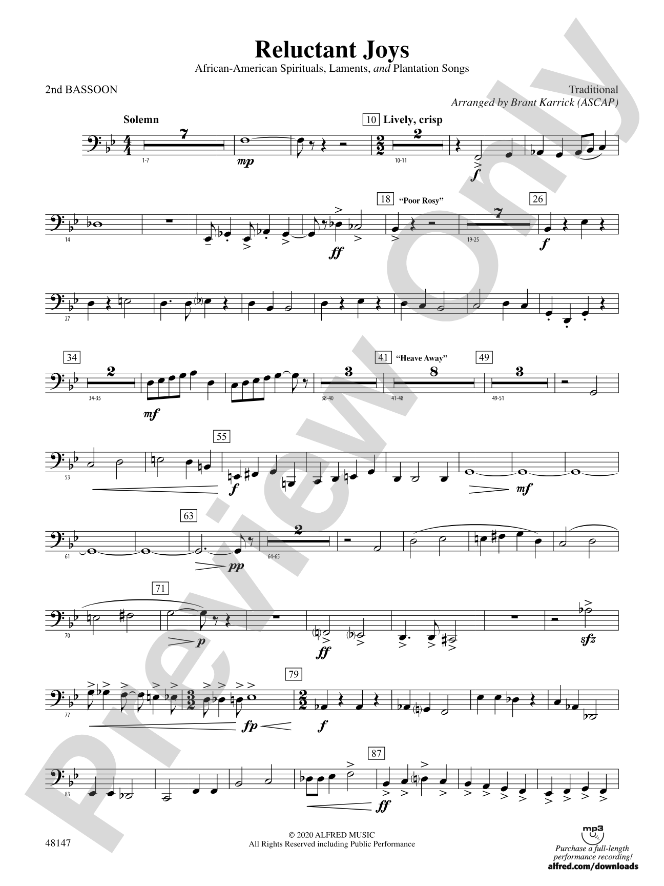 Reluctant Joys: 2nd Bassoon