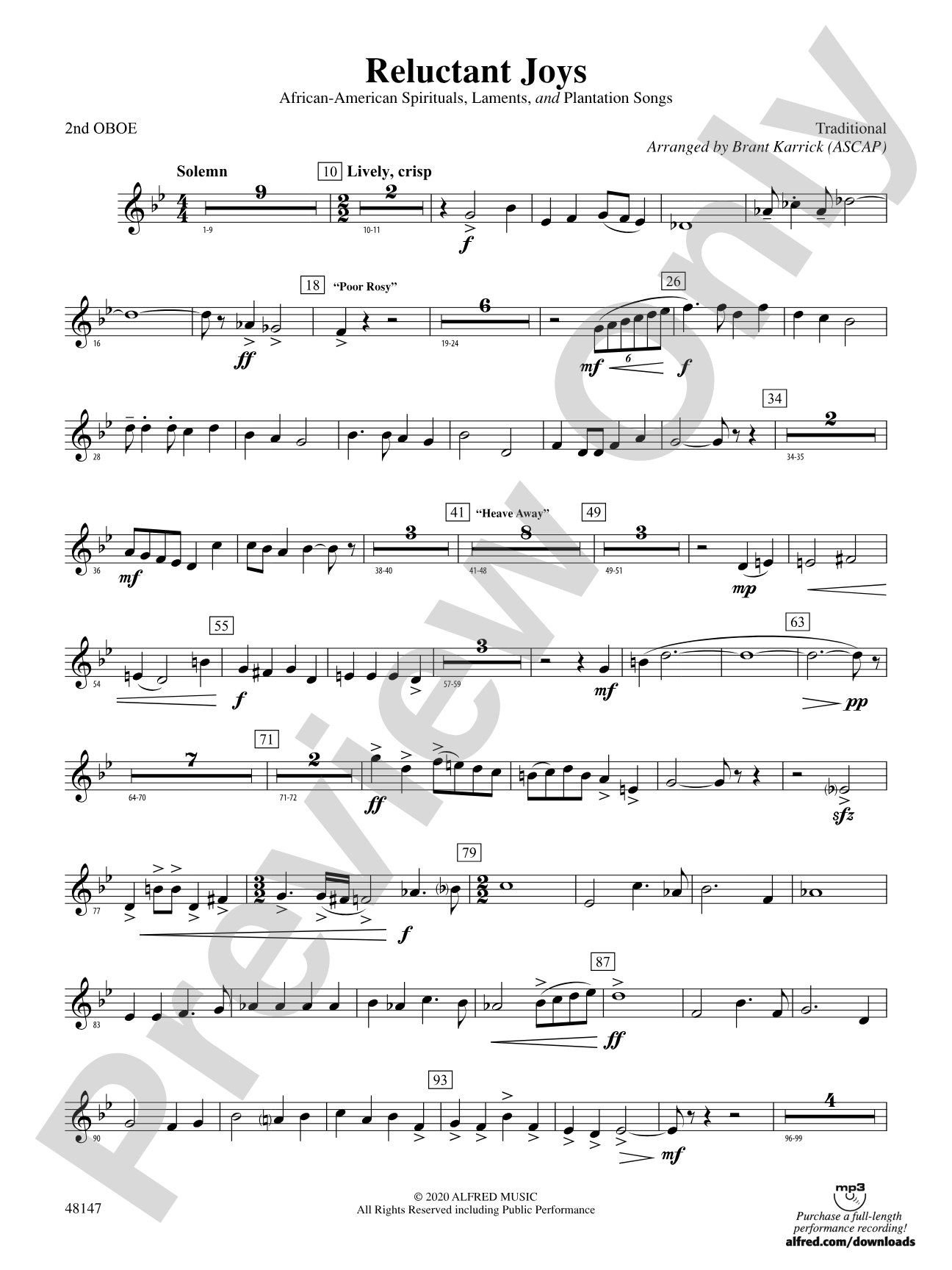 Reluctant Joys: 2nd Oboe