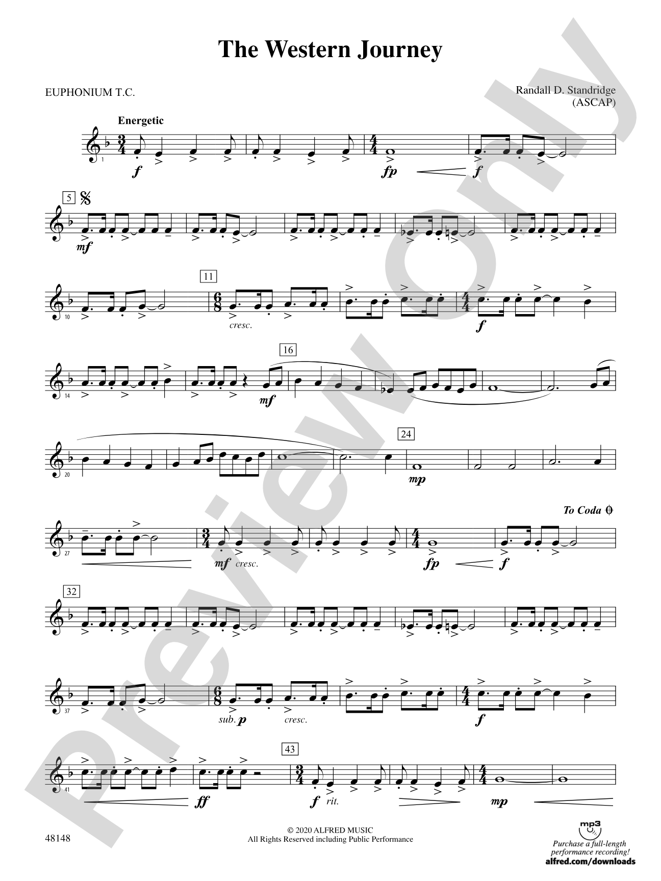 The Western Journey: Baritone T.C.