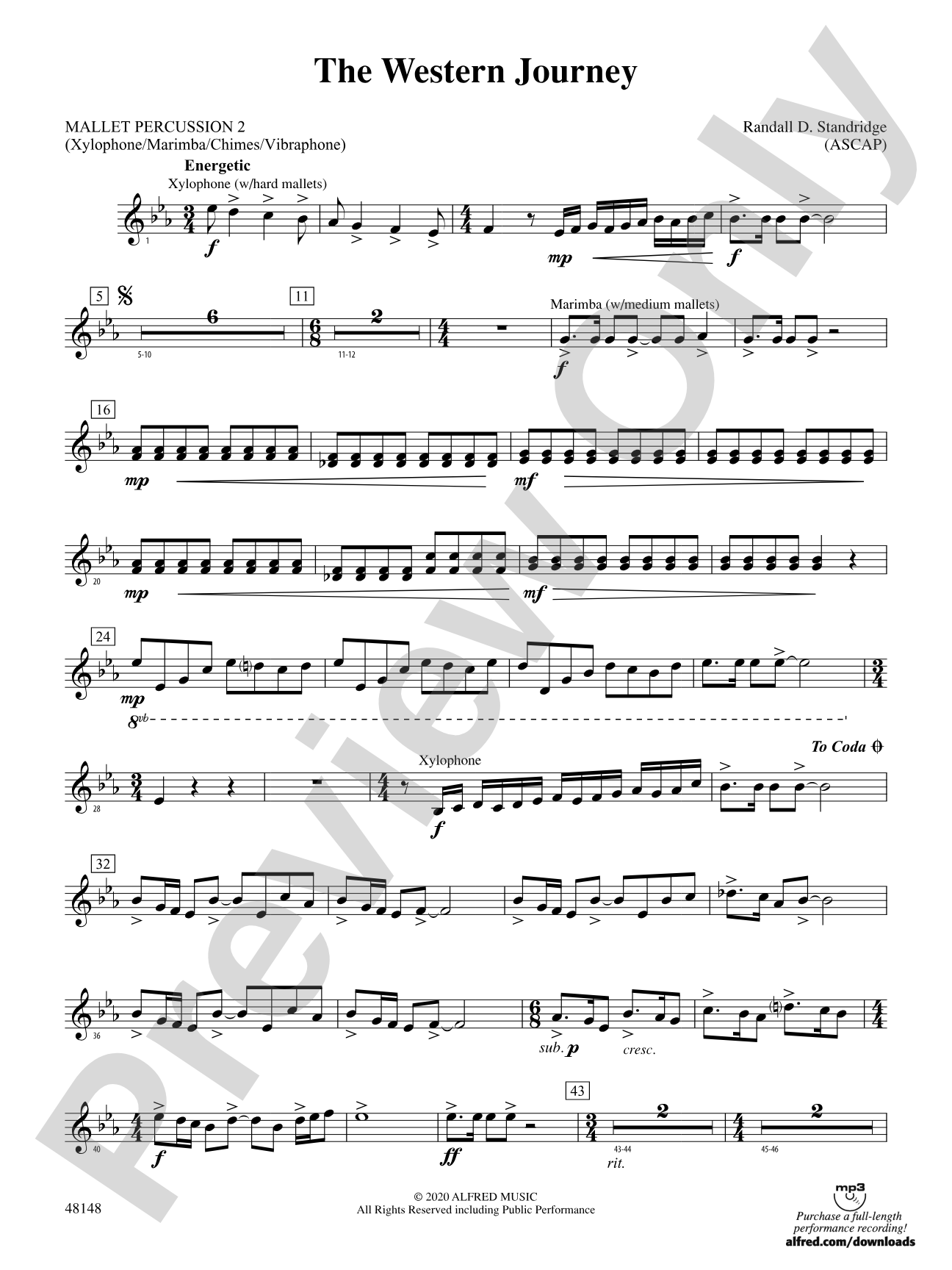 The Western Journey: 2nd Mallet Percussion