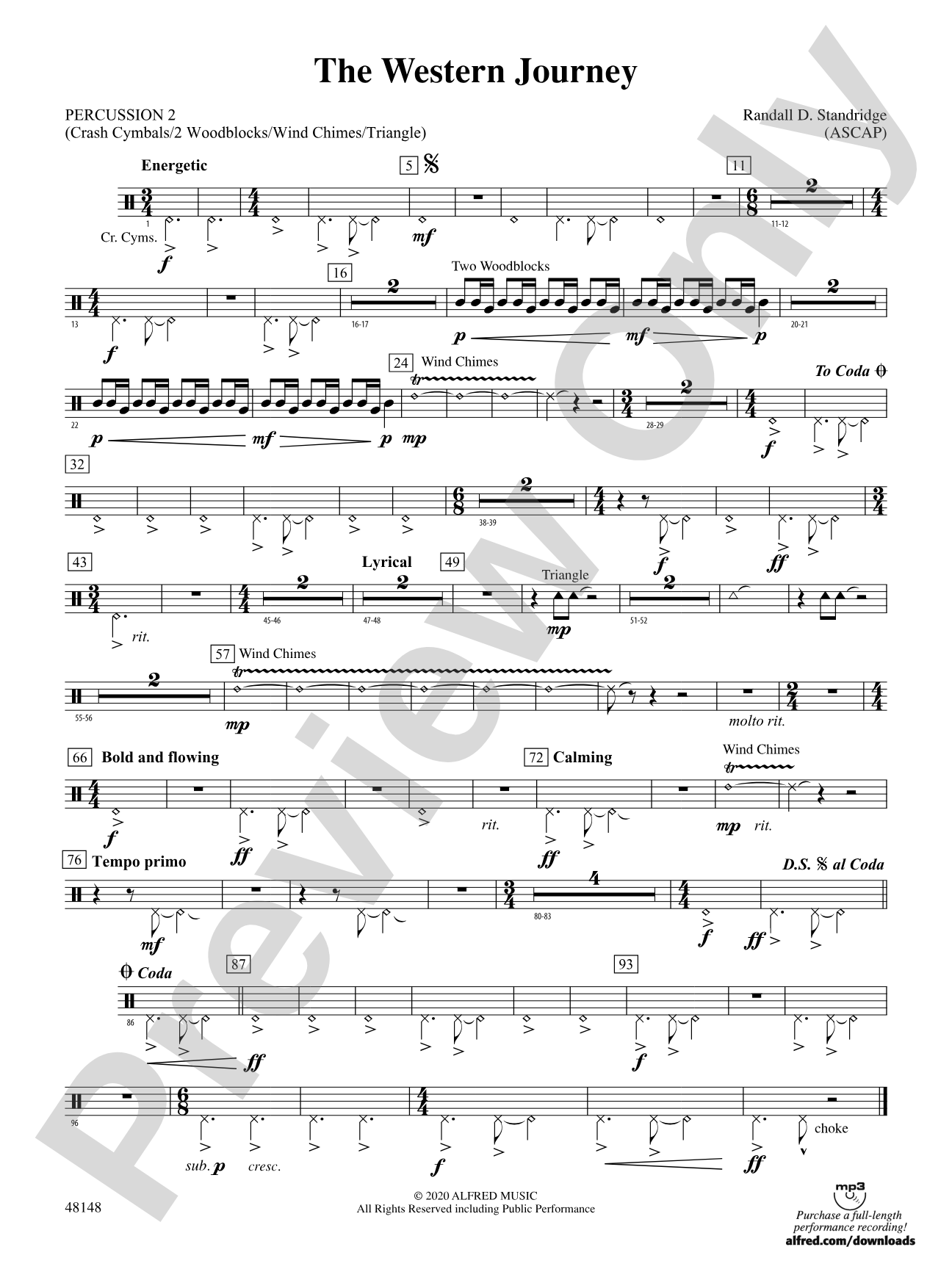 The Western Journey: 2nd Percussion