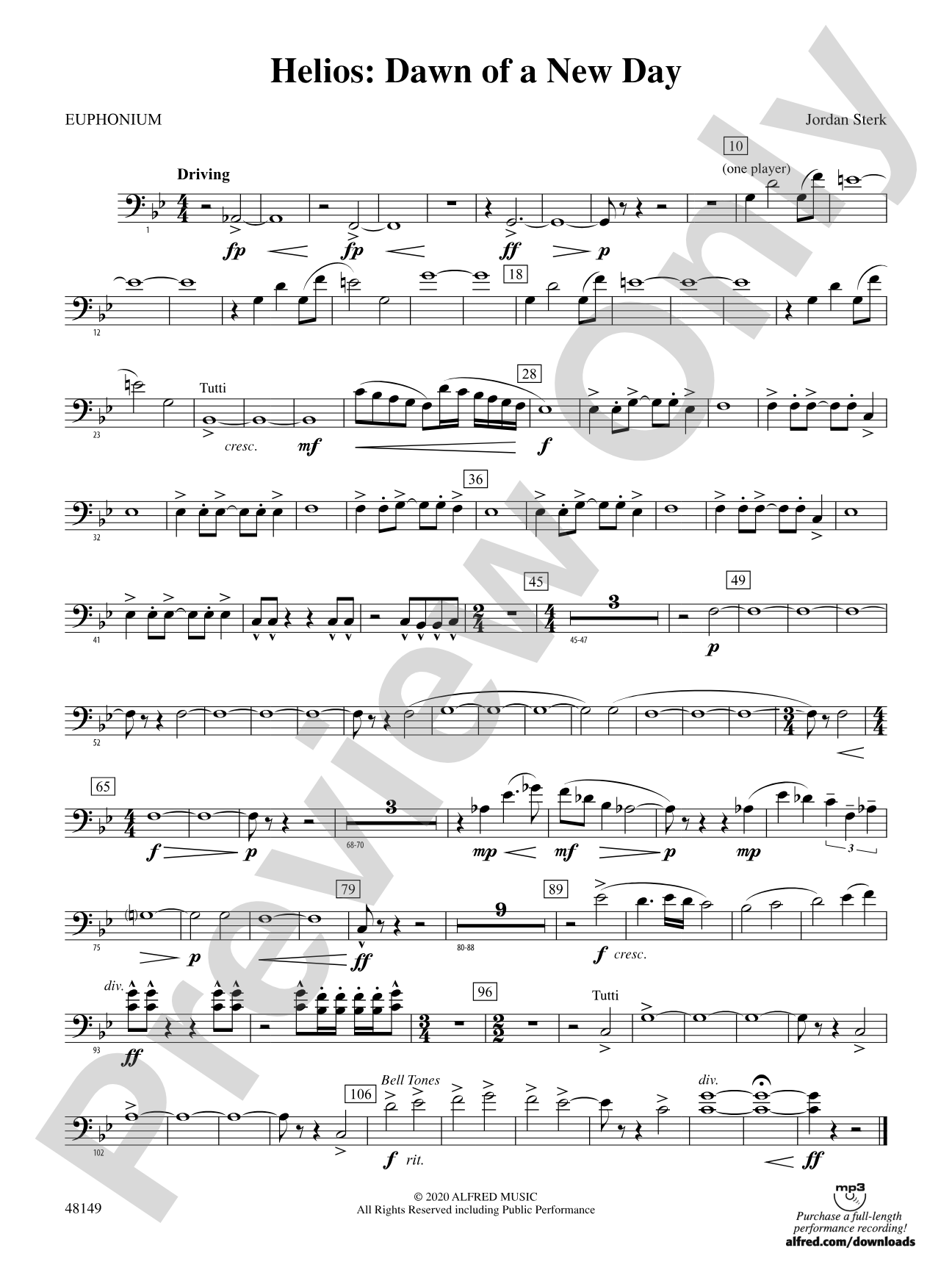Helios: Dawn of a New Day: Baritone B.C.