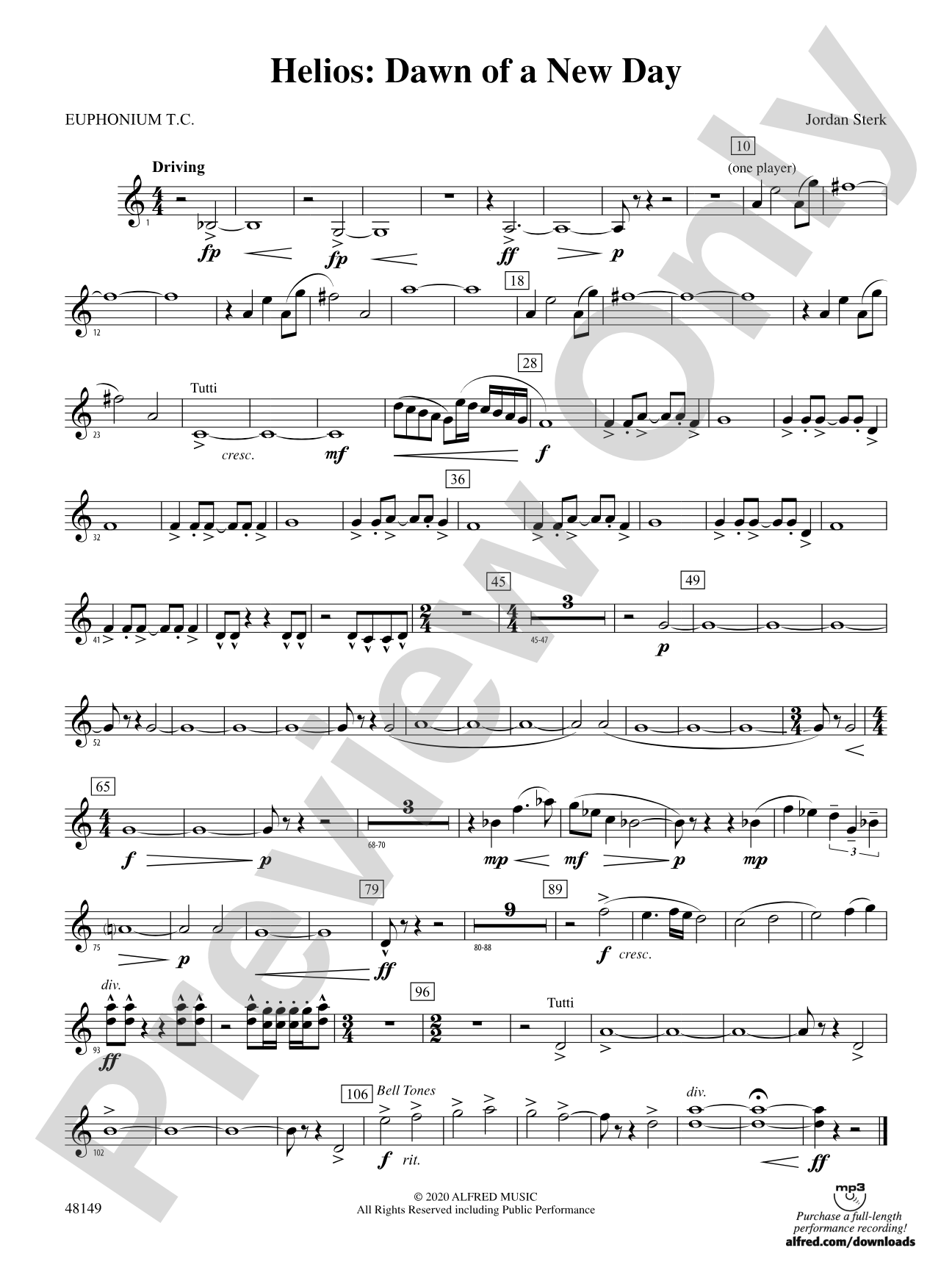 Helios: Dawn of a New Day: Baritone T.C.