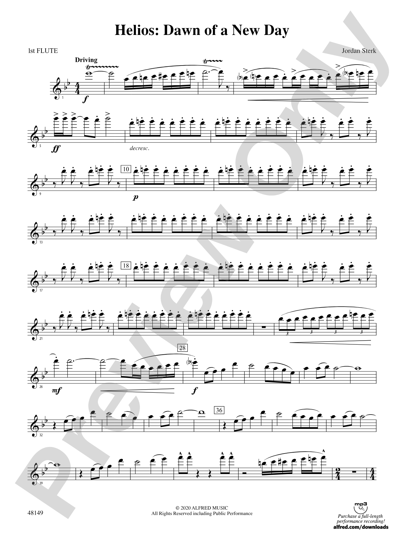 Helios: Dawn of a New Day: Flute