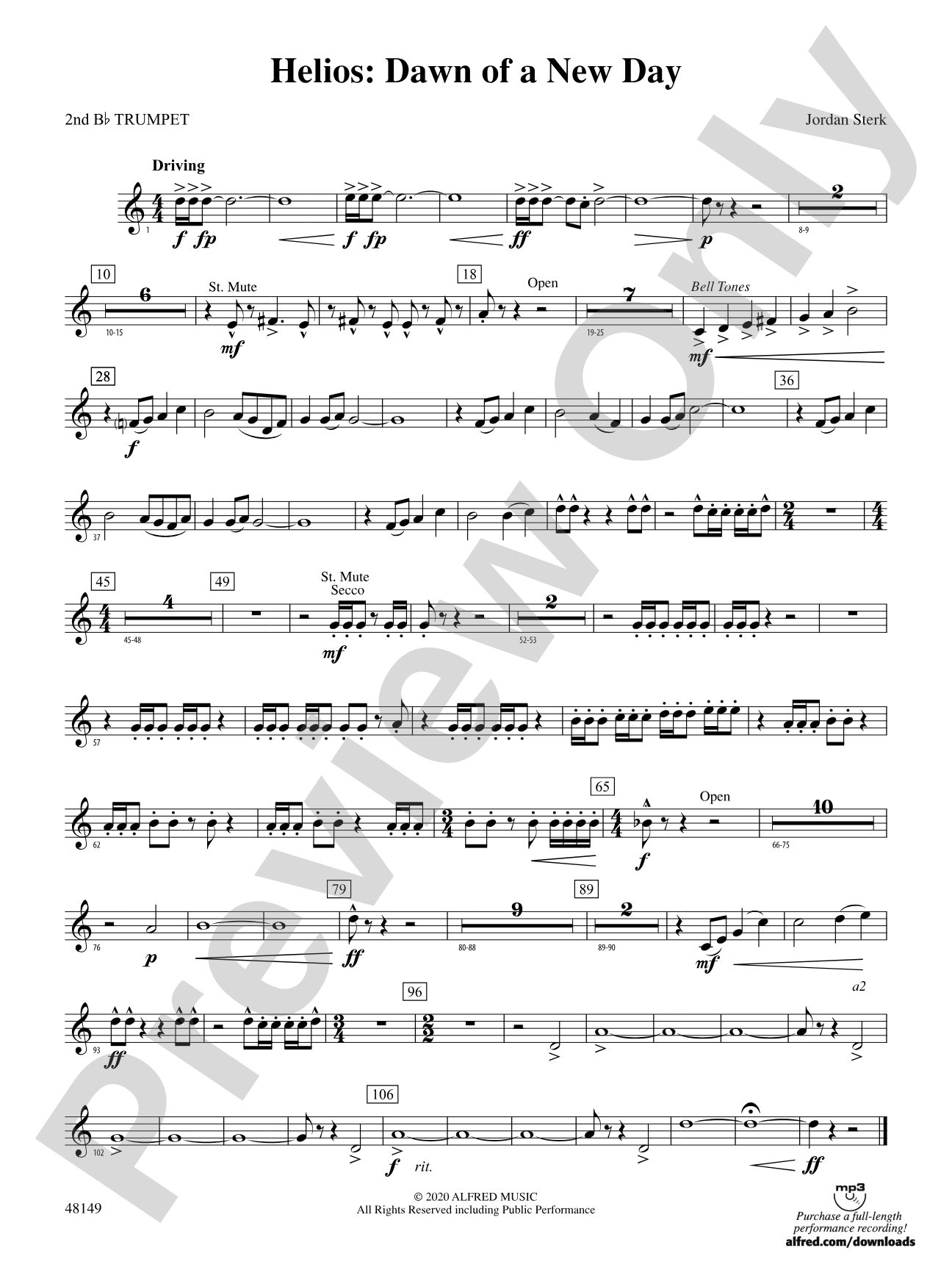 Helios: Dawn of a New Day: 2nd B-flat Trumpet