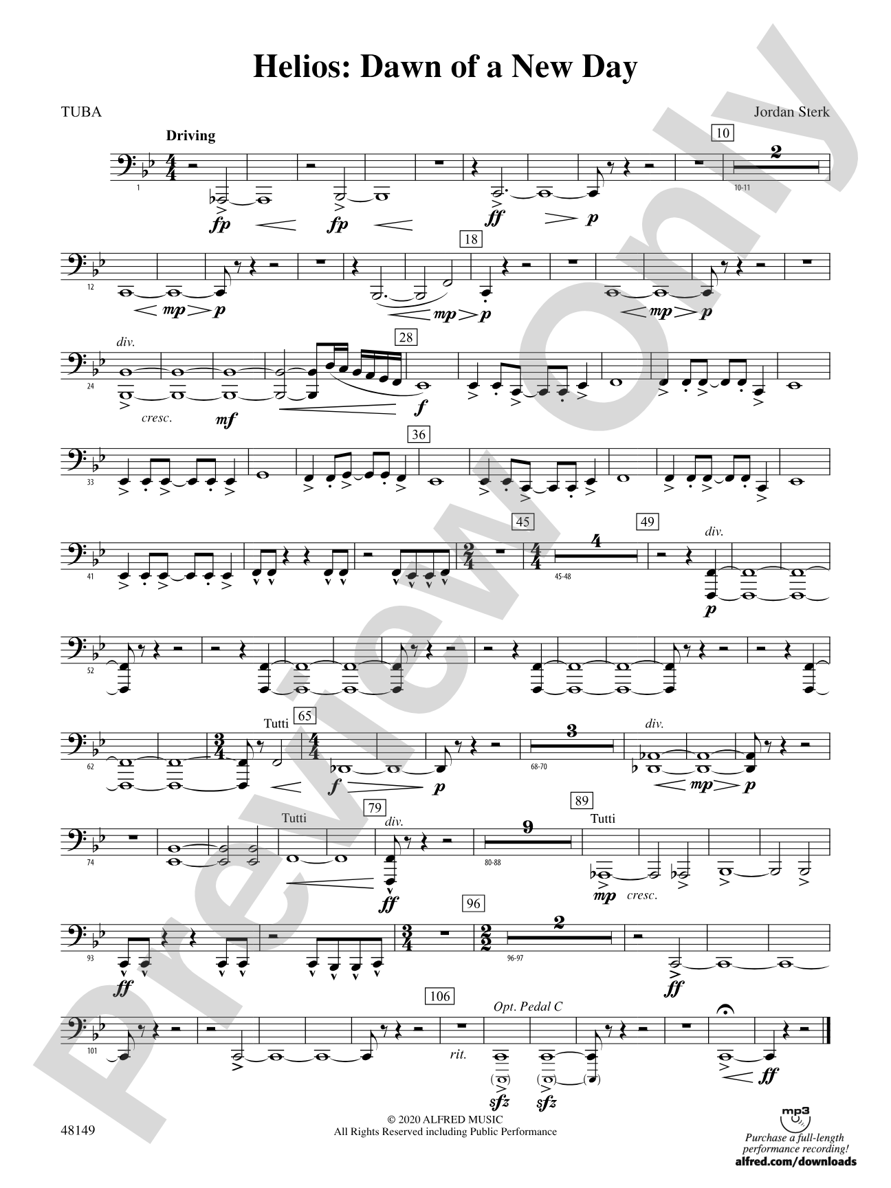 Helios: Dawn of a New Day: Tuba
