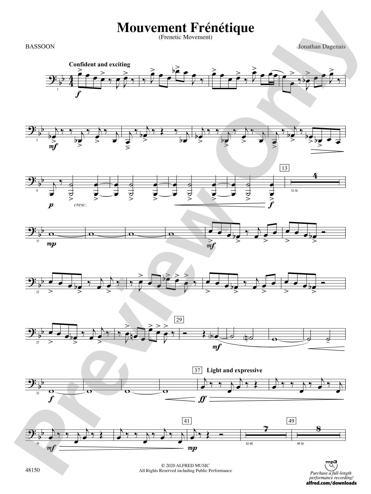 Mouvement Frénétique: Bassoon
