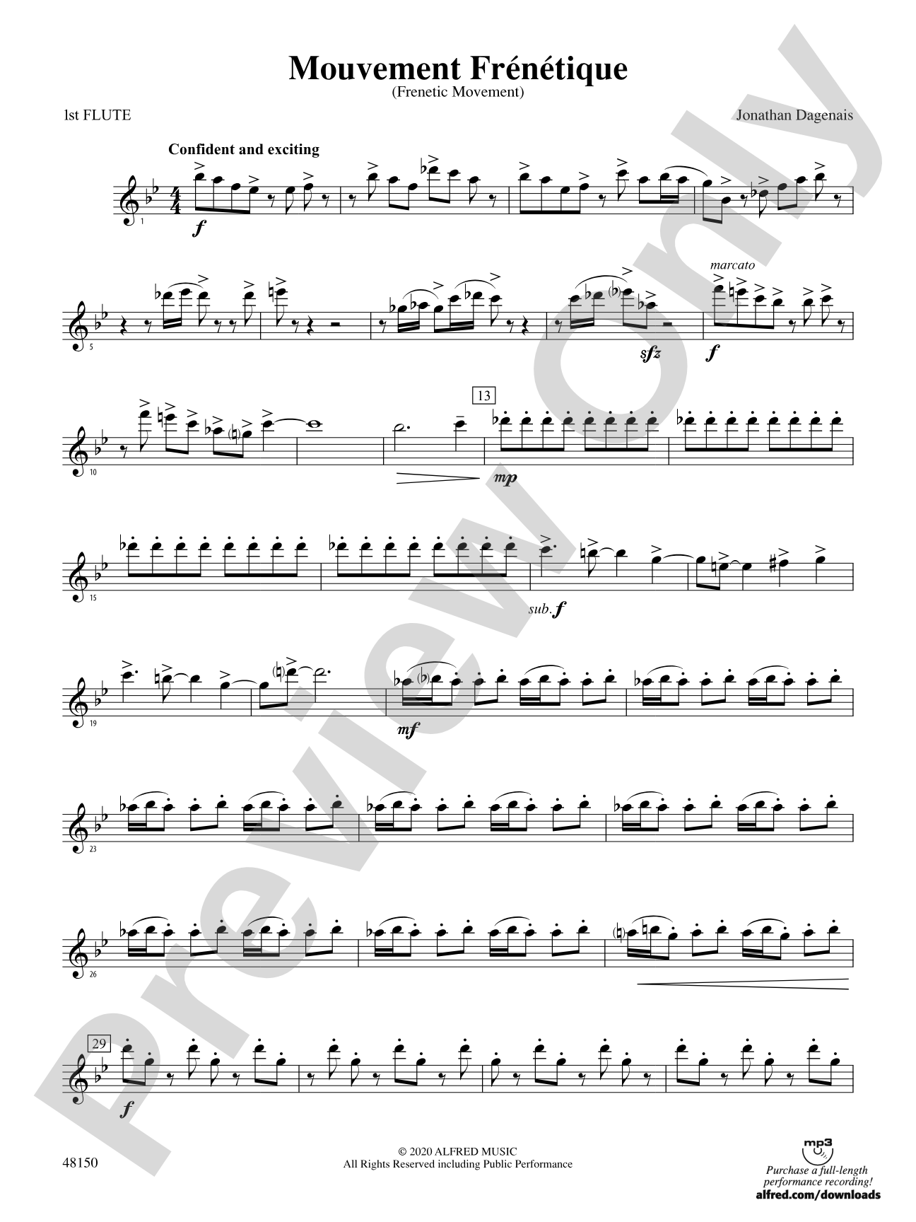 Mouvement Frénétique: Flute