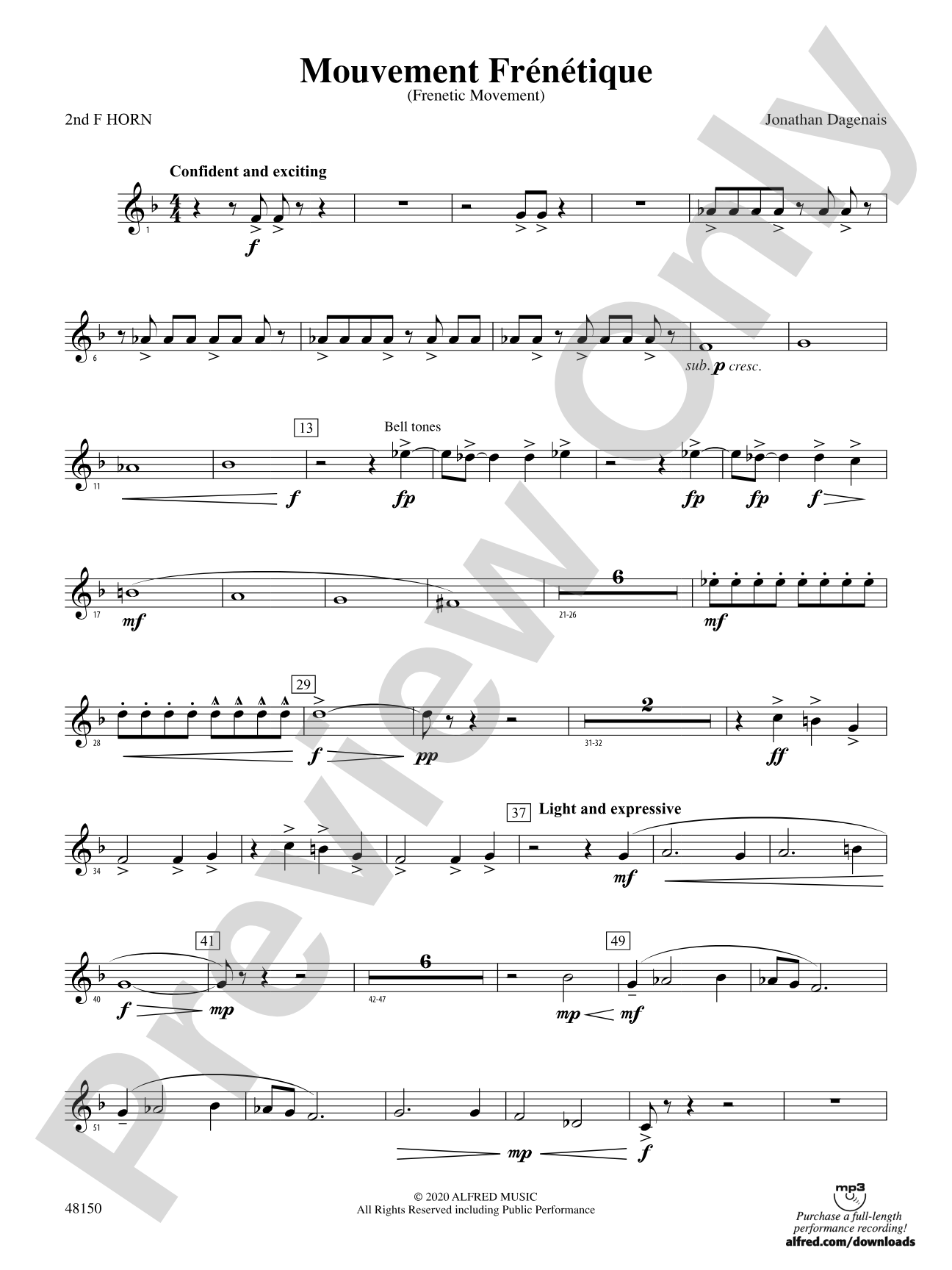 Mouvement Frénétique: 2nd F Horn