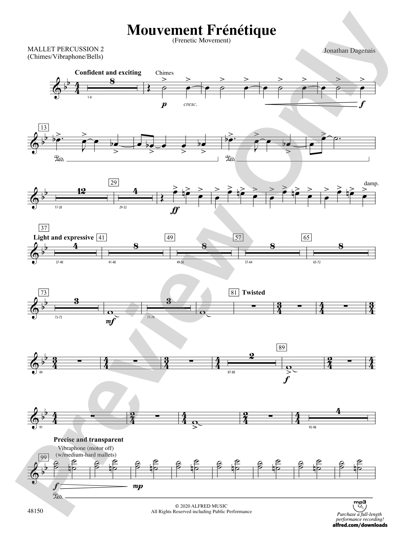 Mouvement Frénétique: 2nd Mallet Percussion