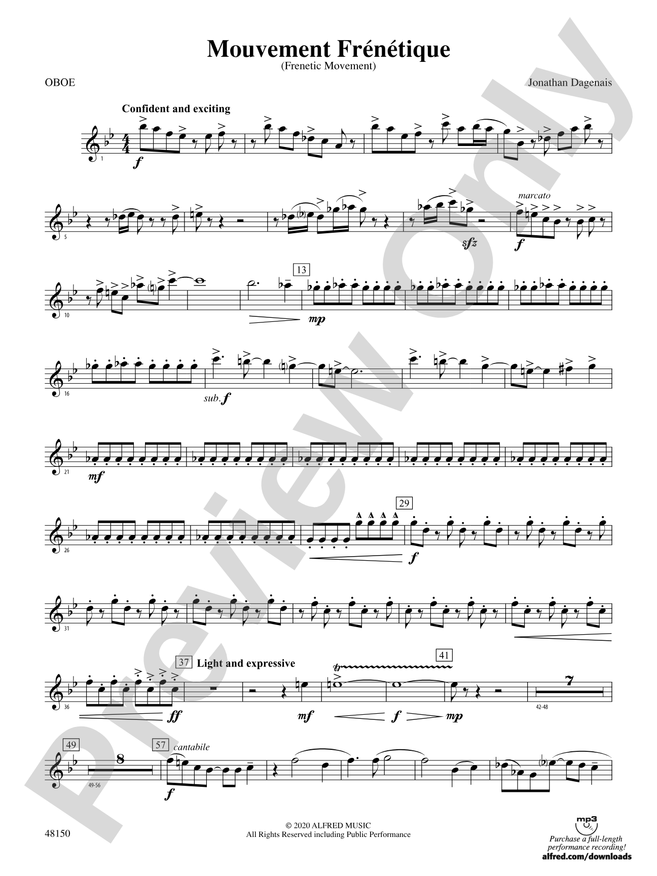 Mouvement Frénétique: Oboe