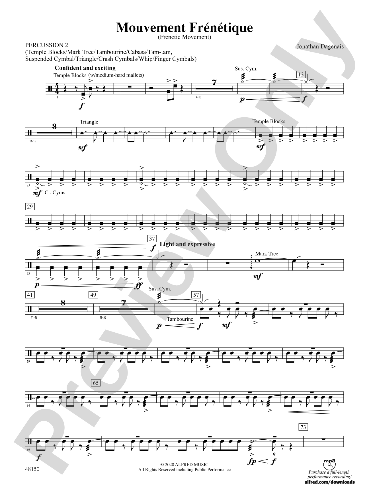 Mouvement Frénétique: 2nd Percussion