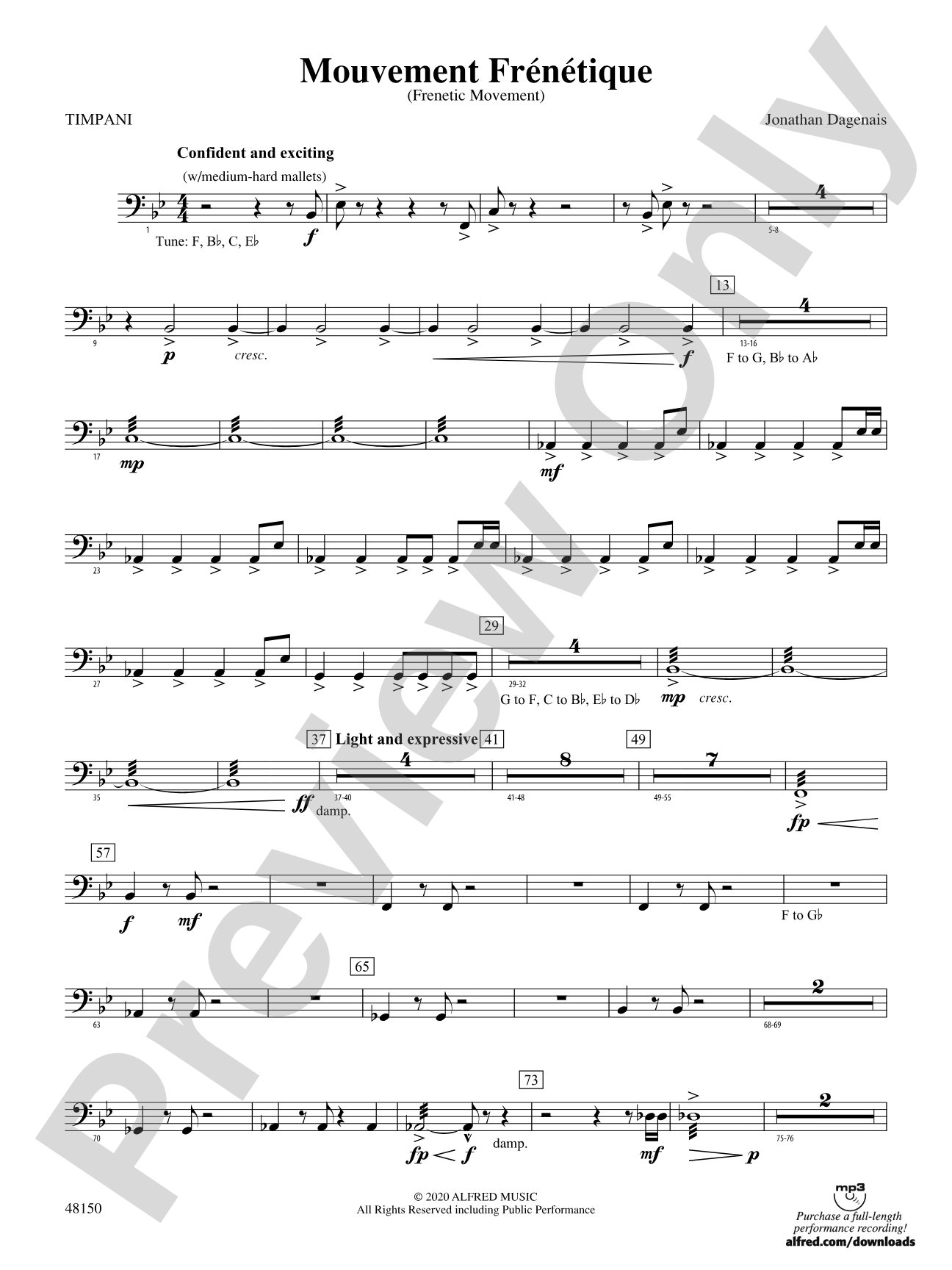 Mouvement Frénétique: Timpani