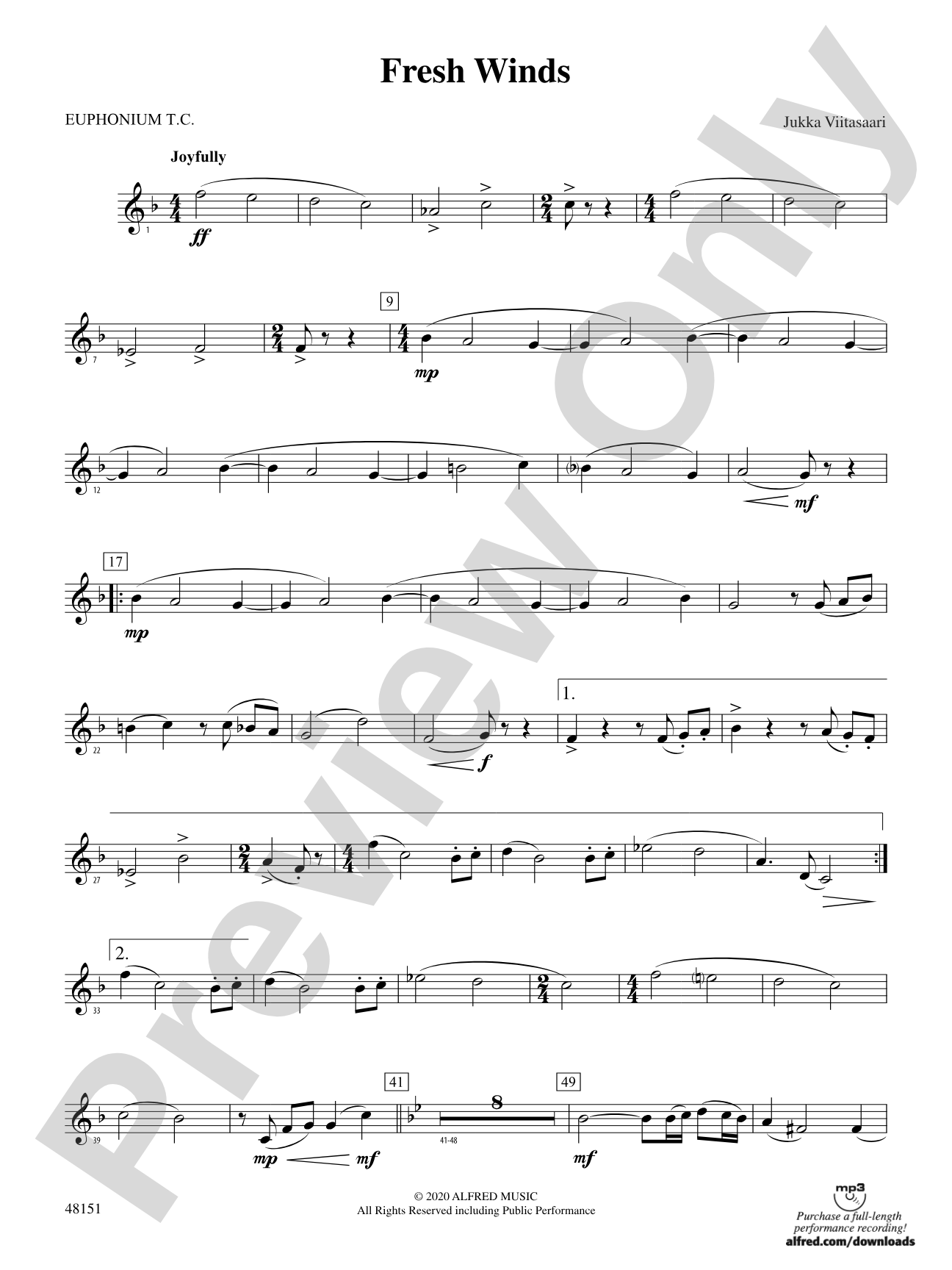 Fresh Winds: Baritone T.C.