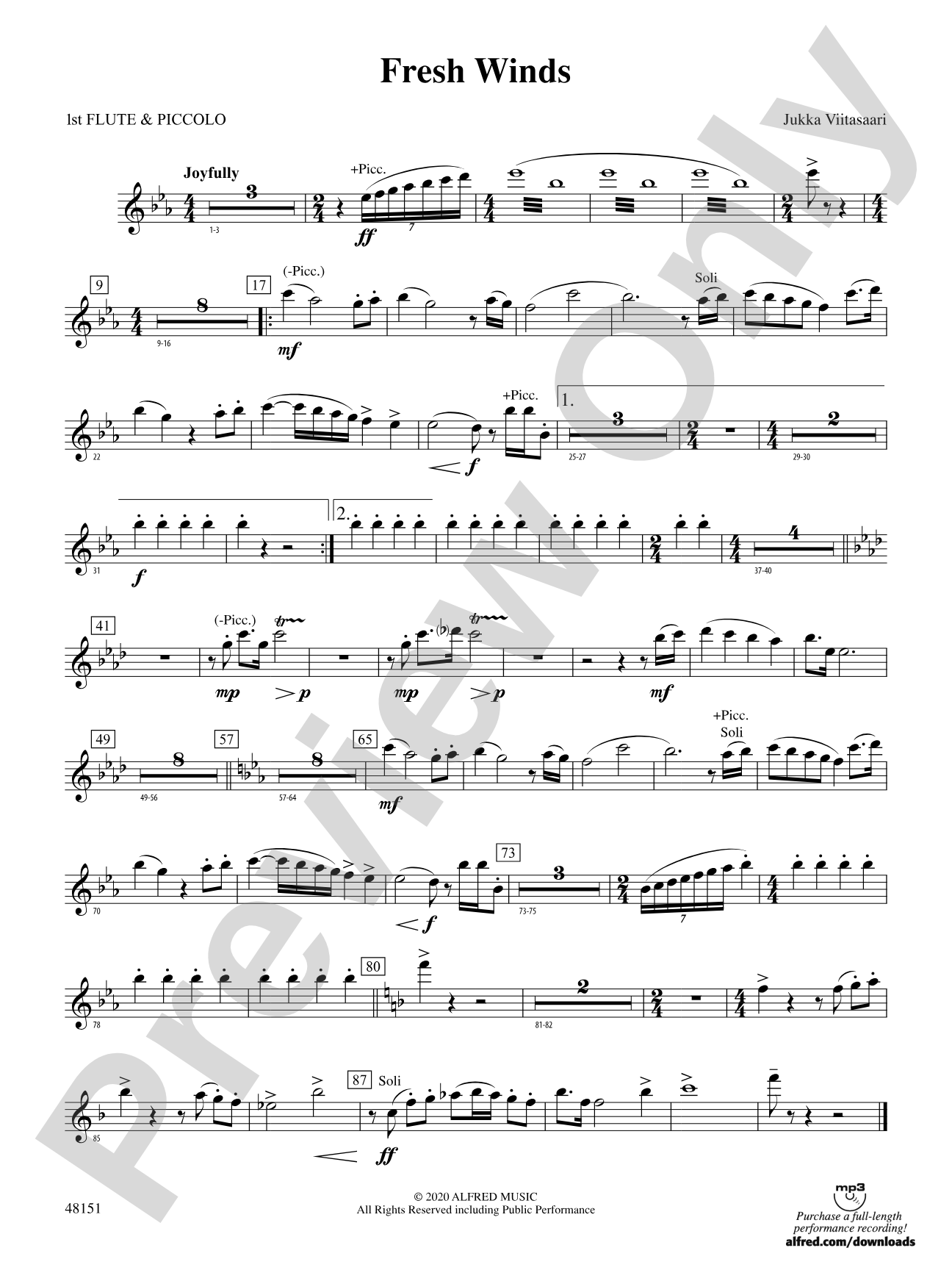Fresh Winds: Flute