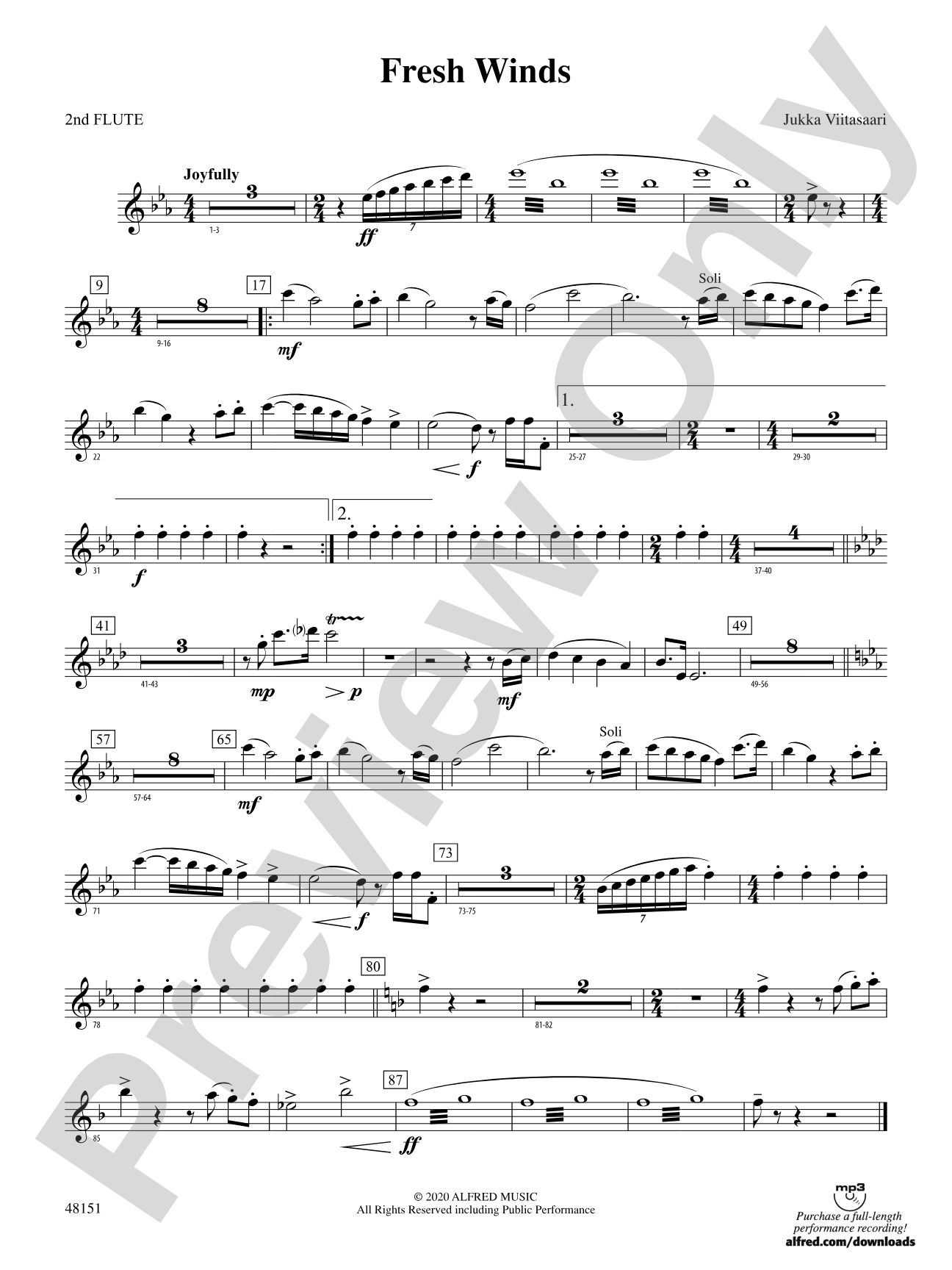 Fresh Winds: 2nd Flute