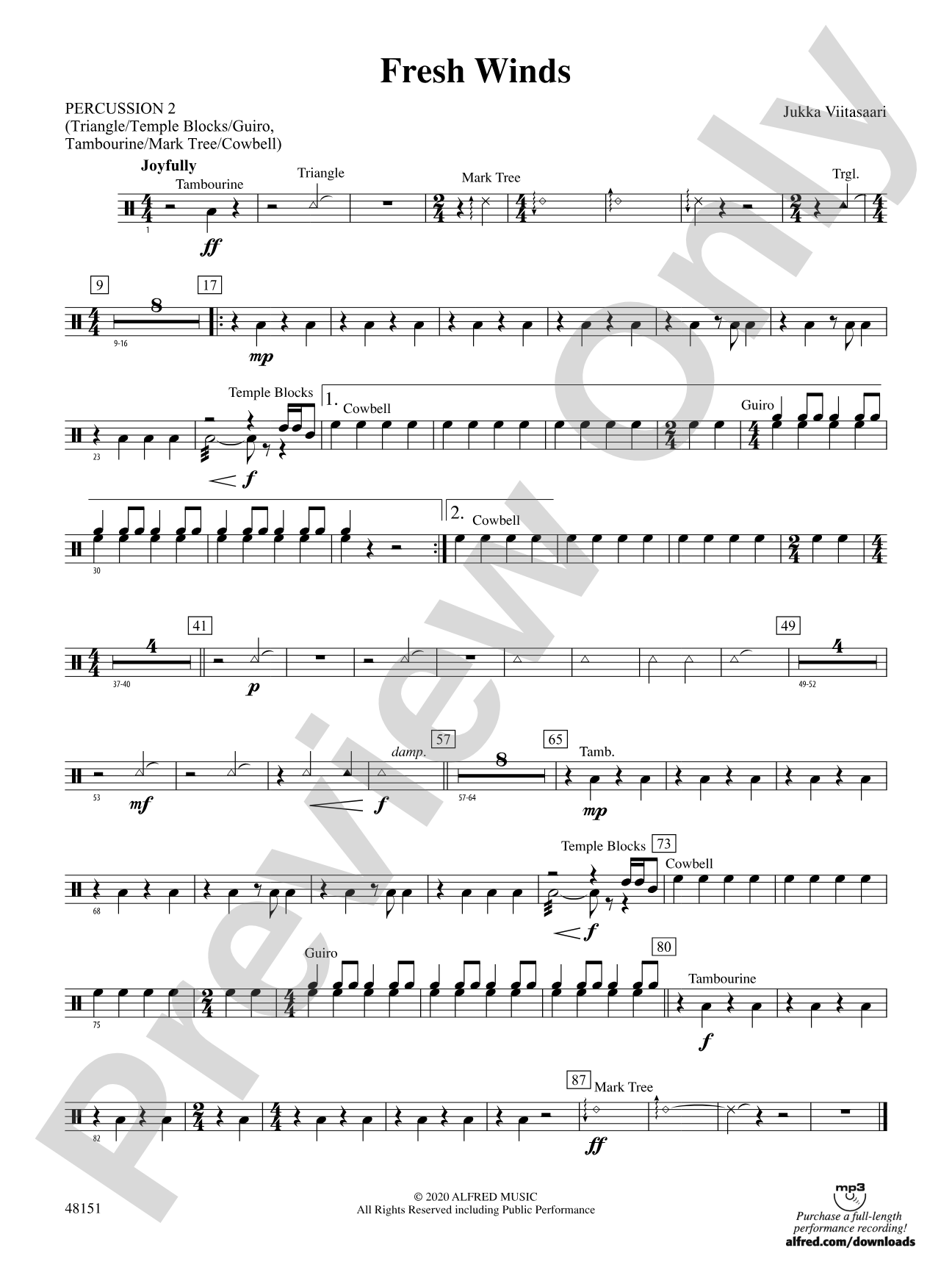 Fresh Winds: 2nd Percussion