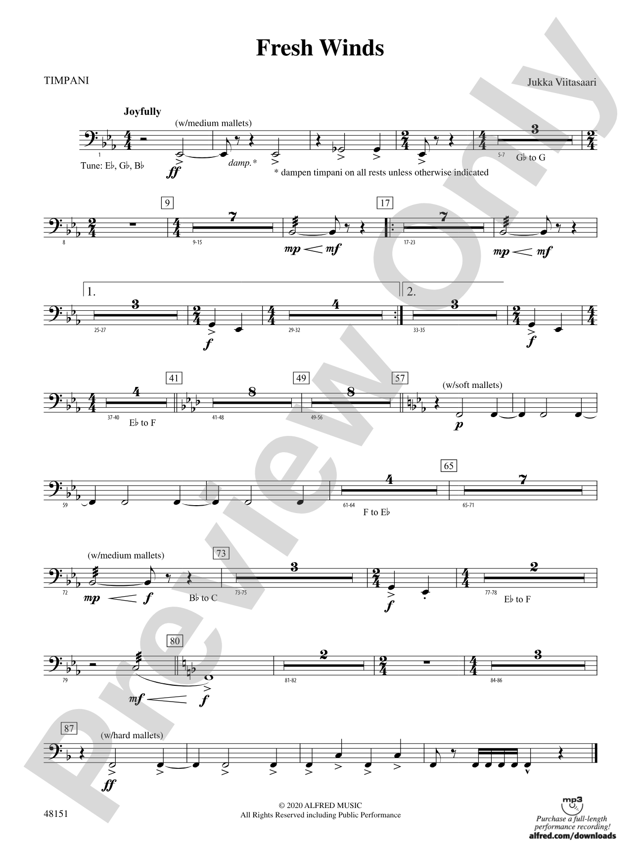 Fresh Winds: Timpani