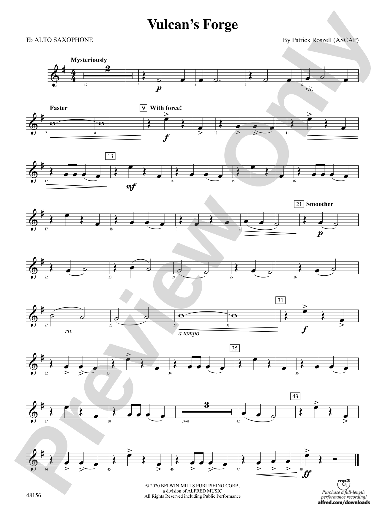 Vulcan's Forge: E-flat Alto Saxophone