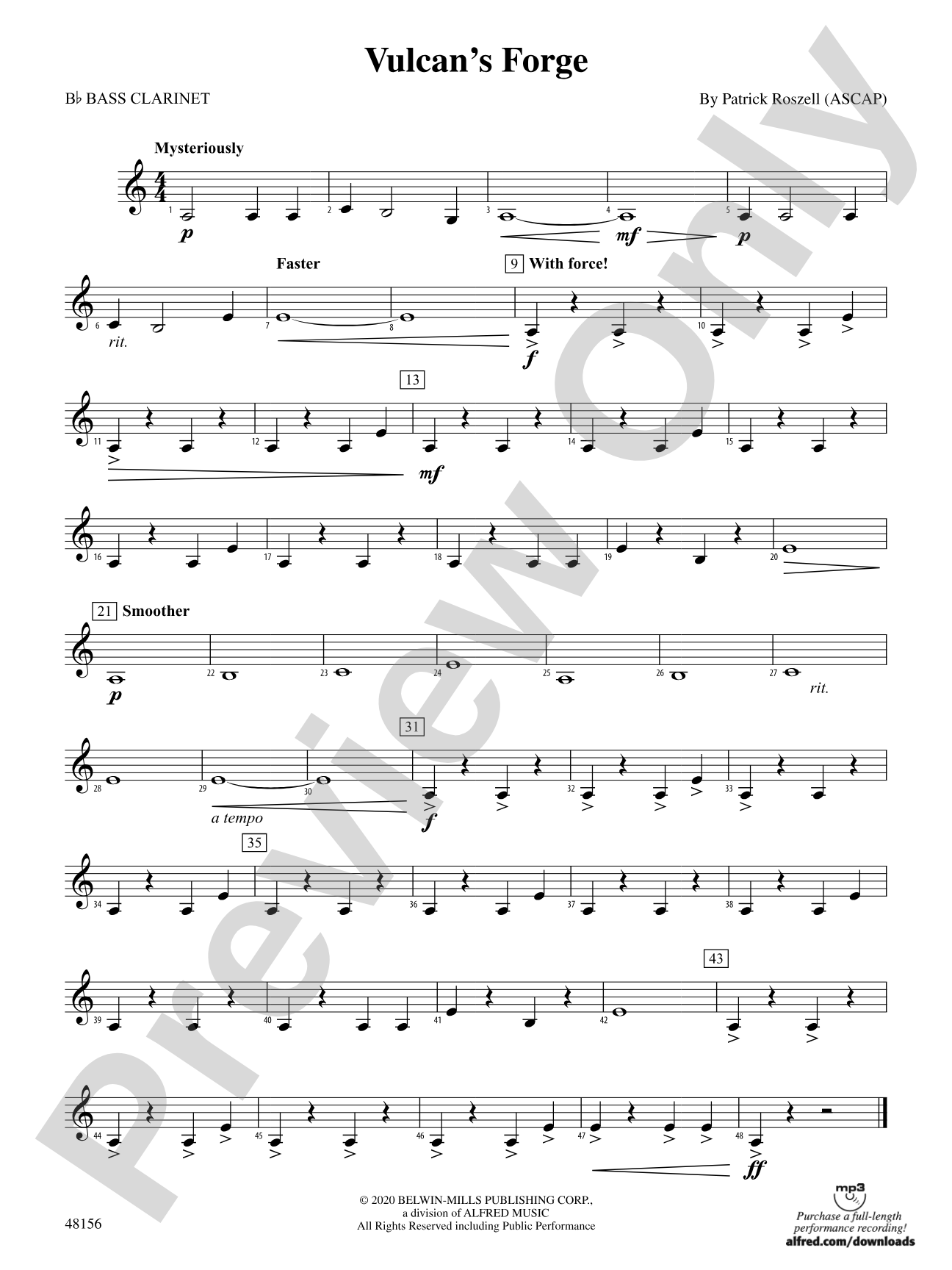 Vulcan's Forge: B-flat Bass Clarinet