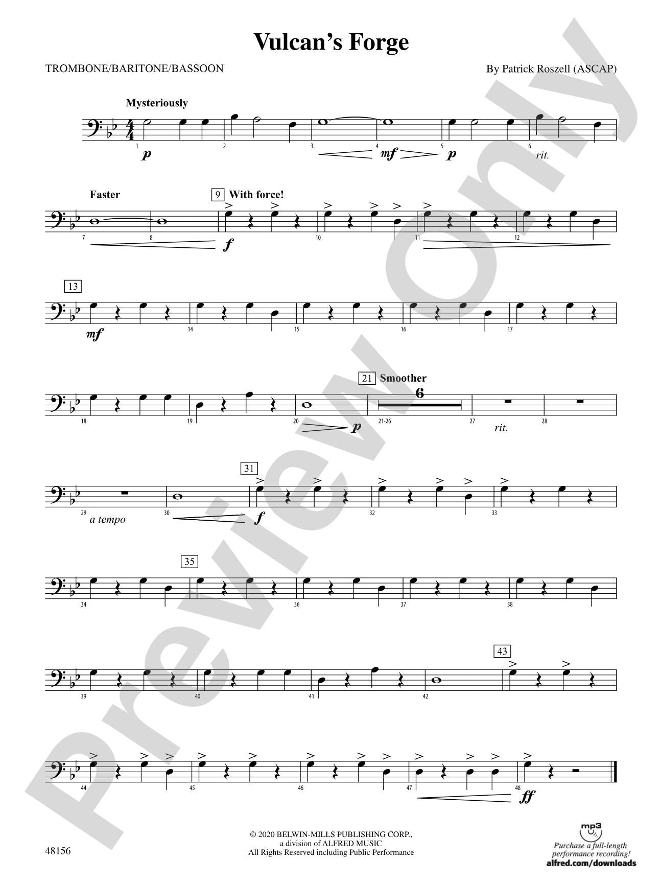 Vulcan's Forge: 1st Trombone