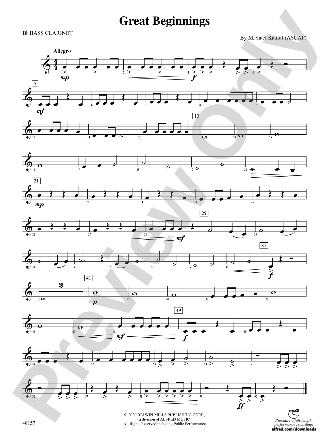 Great Beginnings: B-flat Bass Clarinet