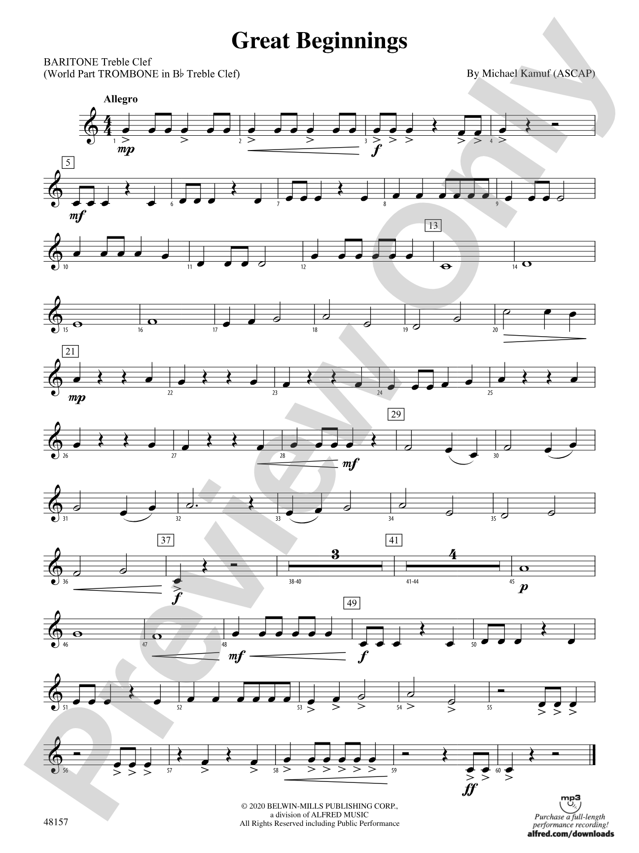 Great Beginnings: Baritone T.C.