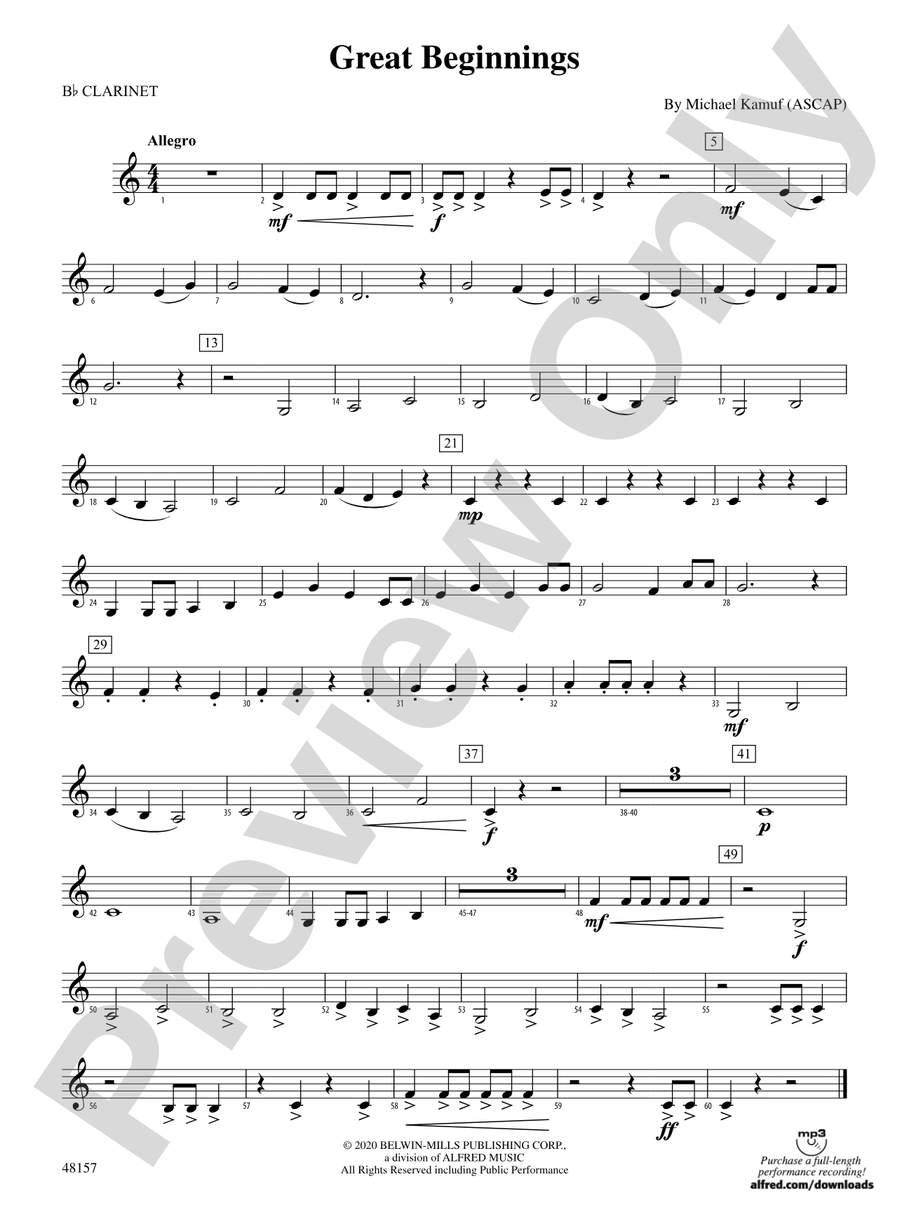 Great Beginnings: 1st B-flat Clarinet