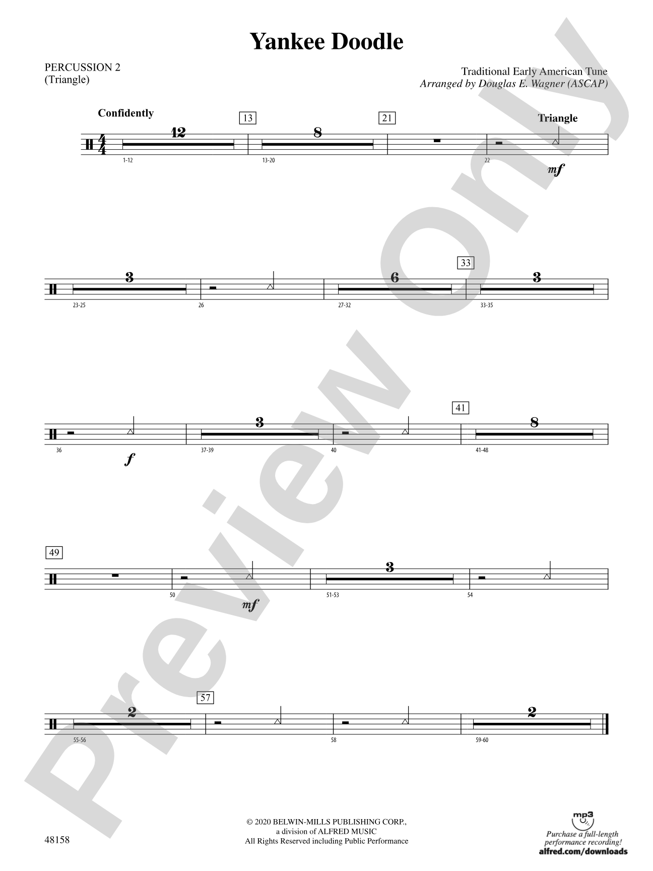 Yankee Doodle: 2nd Percussion