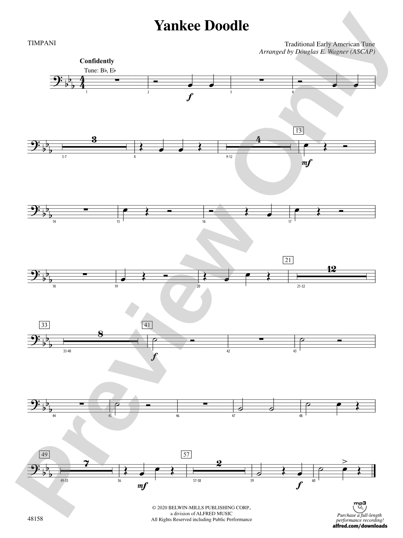 Yankee Doodle: Timpani
