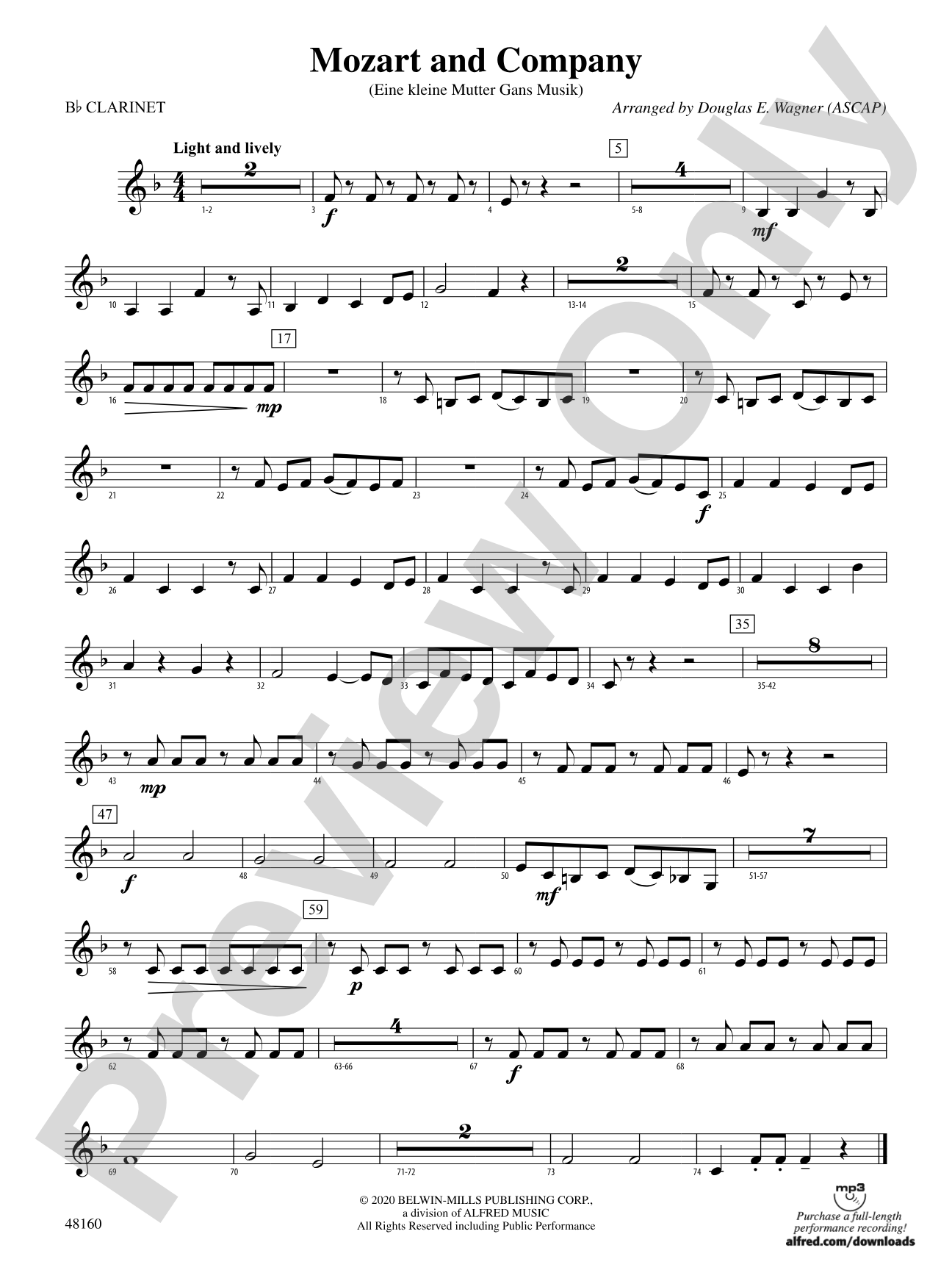 Mozart and Company: 1st B-flat Clarinet