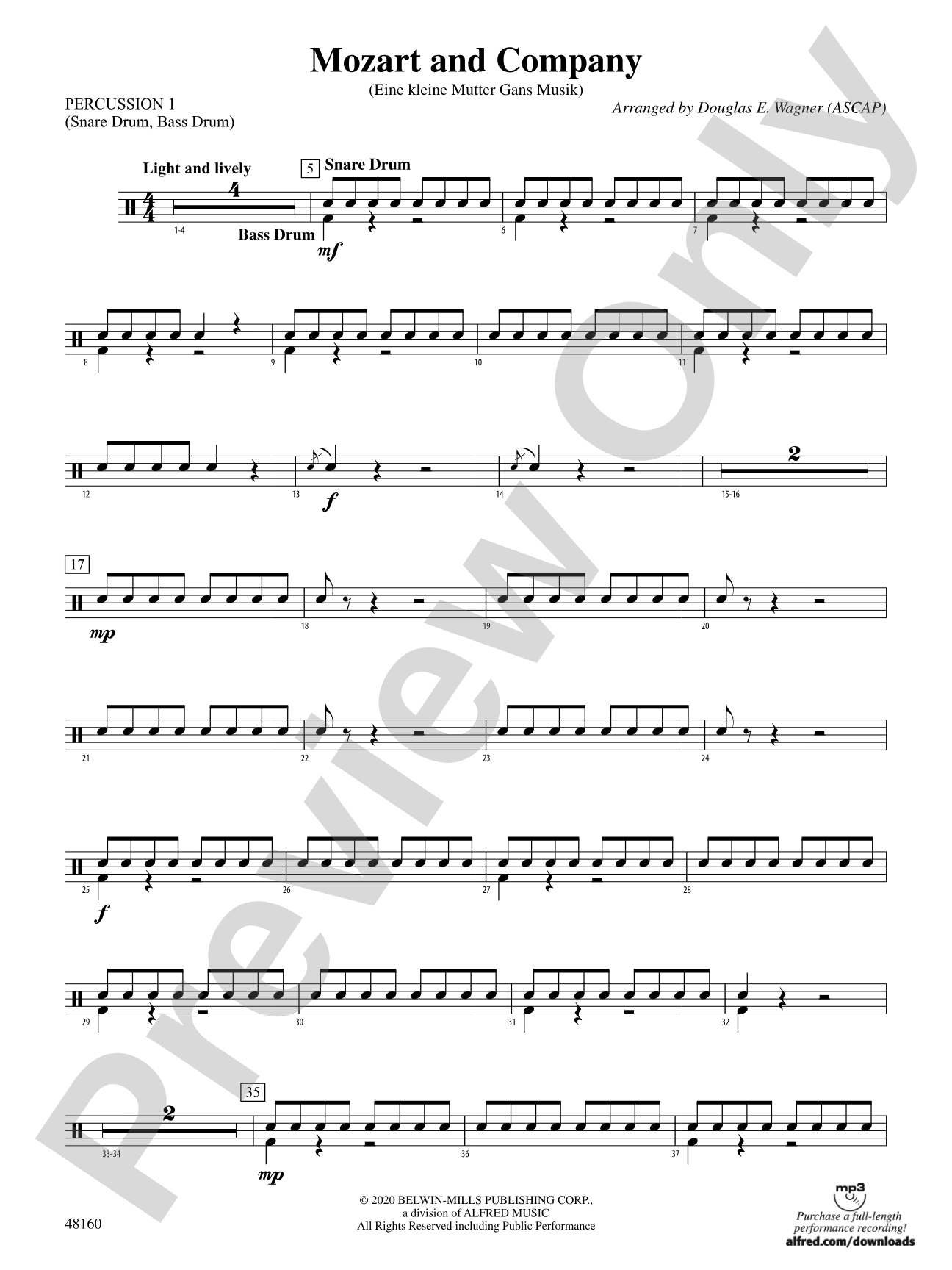 Mozart and Company: 1st Percussion