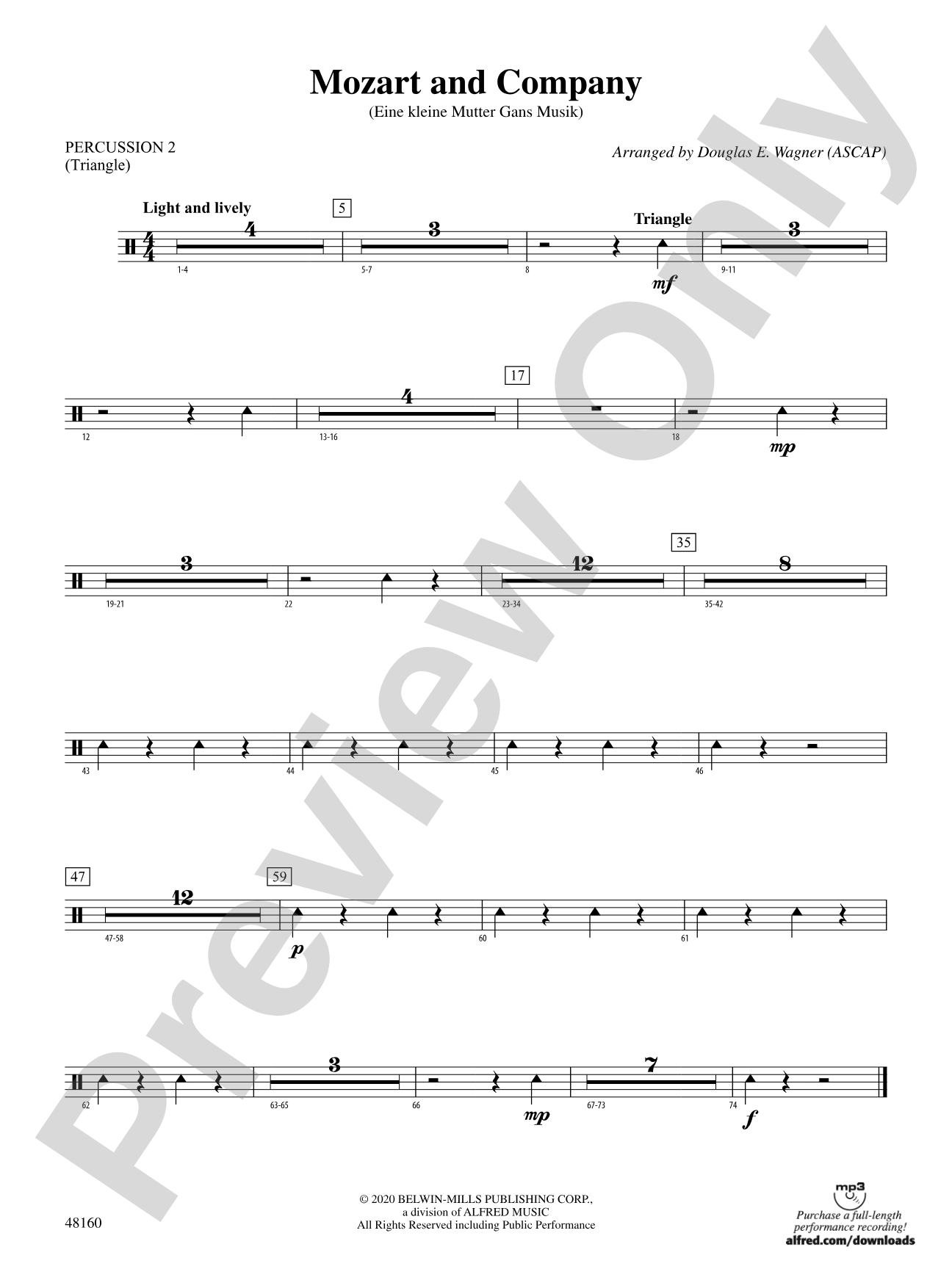 Mozart and Company: 2nd Percussion