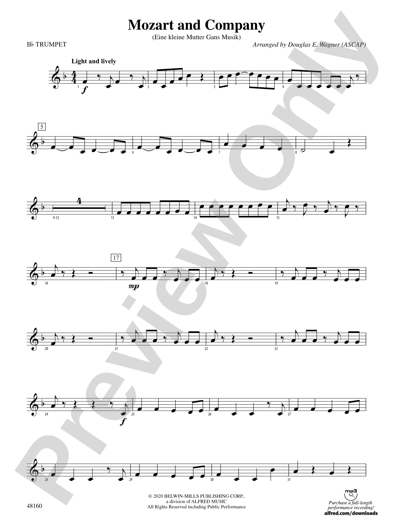 Mozart and Company: 1st B-flat Trumpet