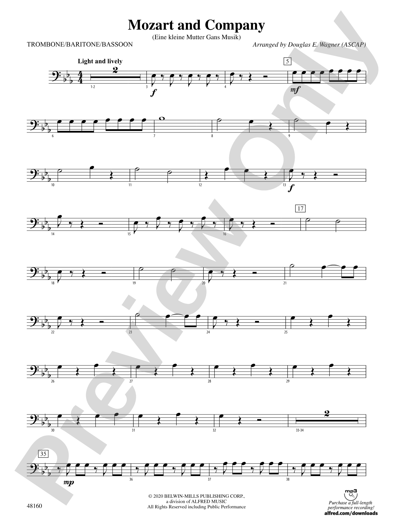 Mozart and Company: 1st Trombone