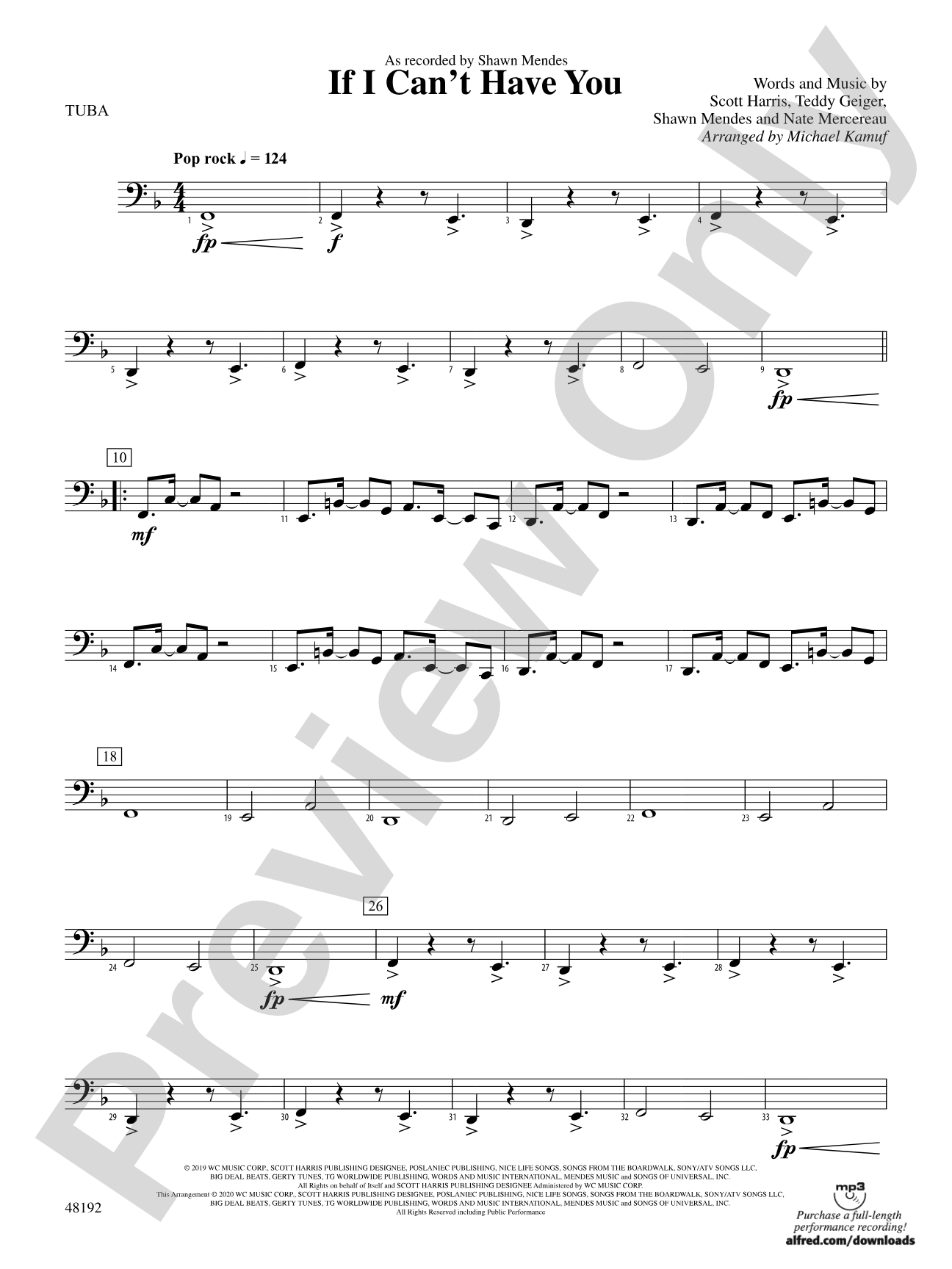 If I Can't Have You: Tuba