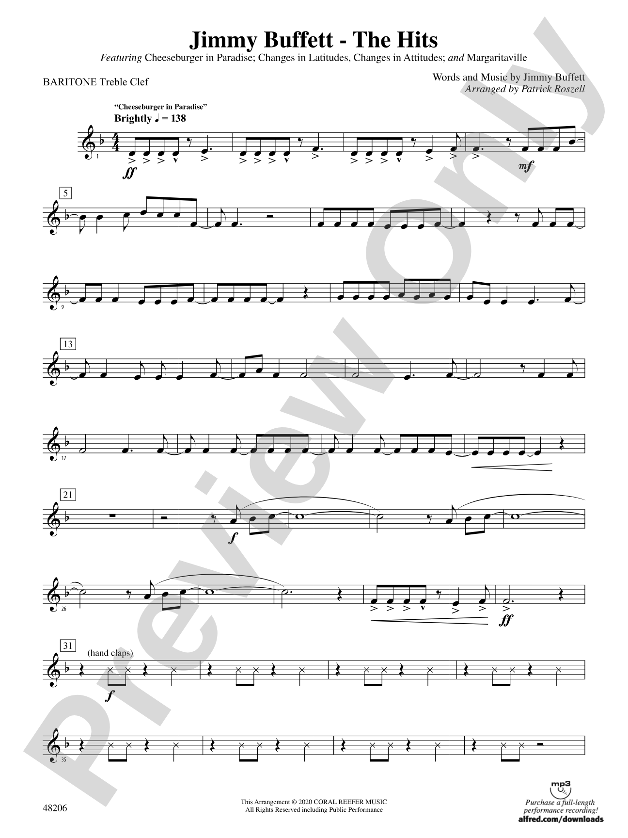 Jimmy Buffett--The Hits: Baritone T.C.