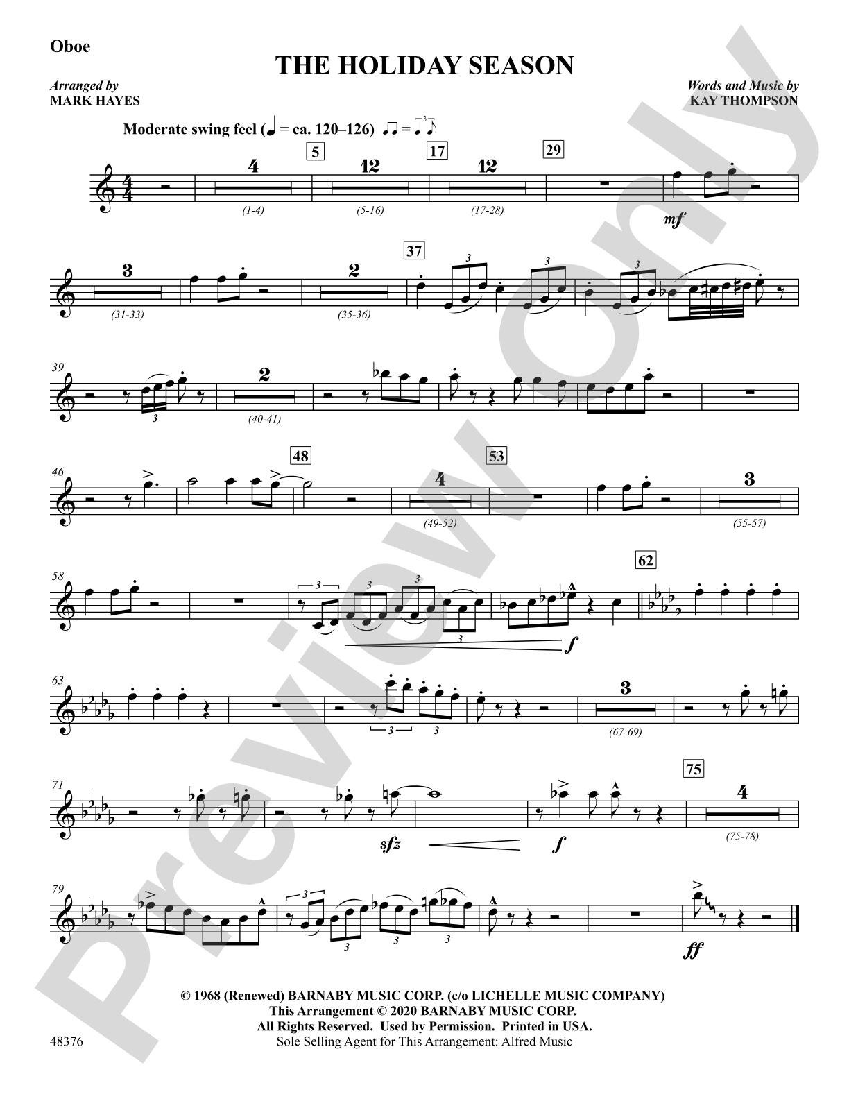 The Holiday Season: Oboe