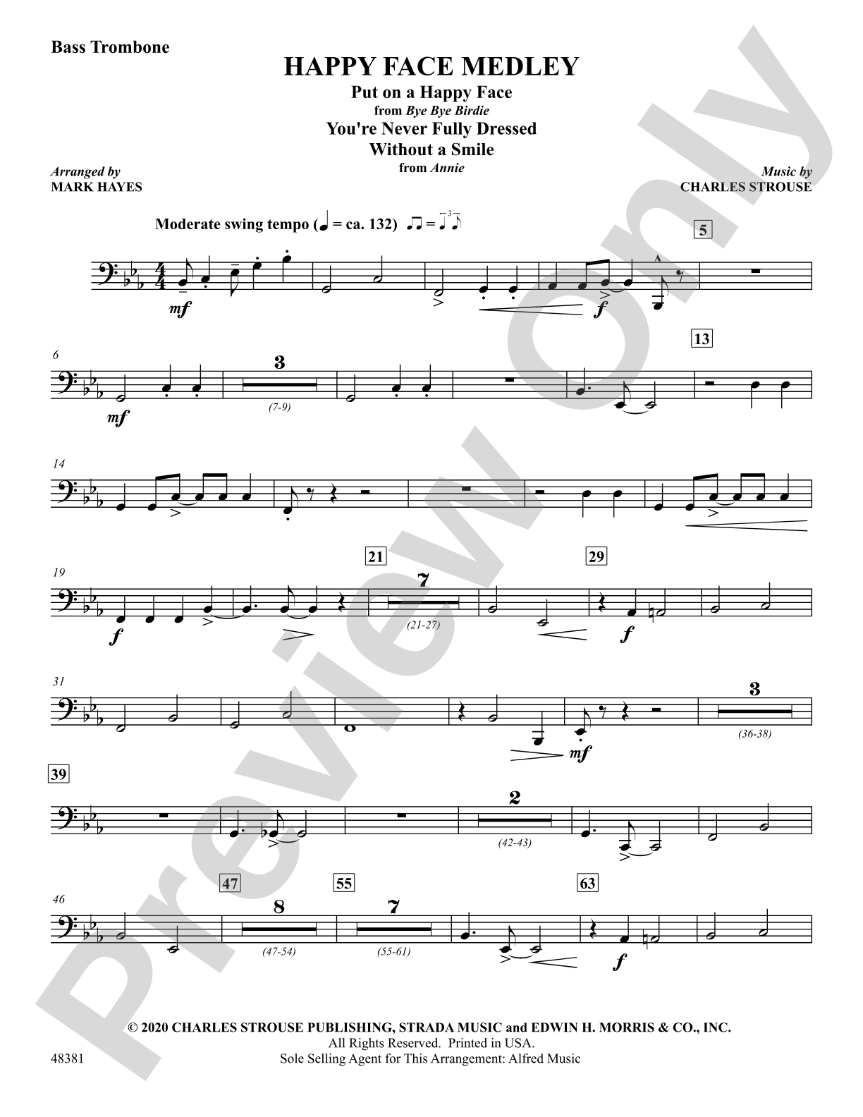 Happy Face Medley: Bass Trombone