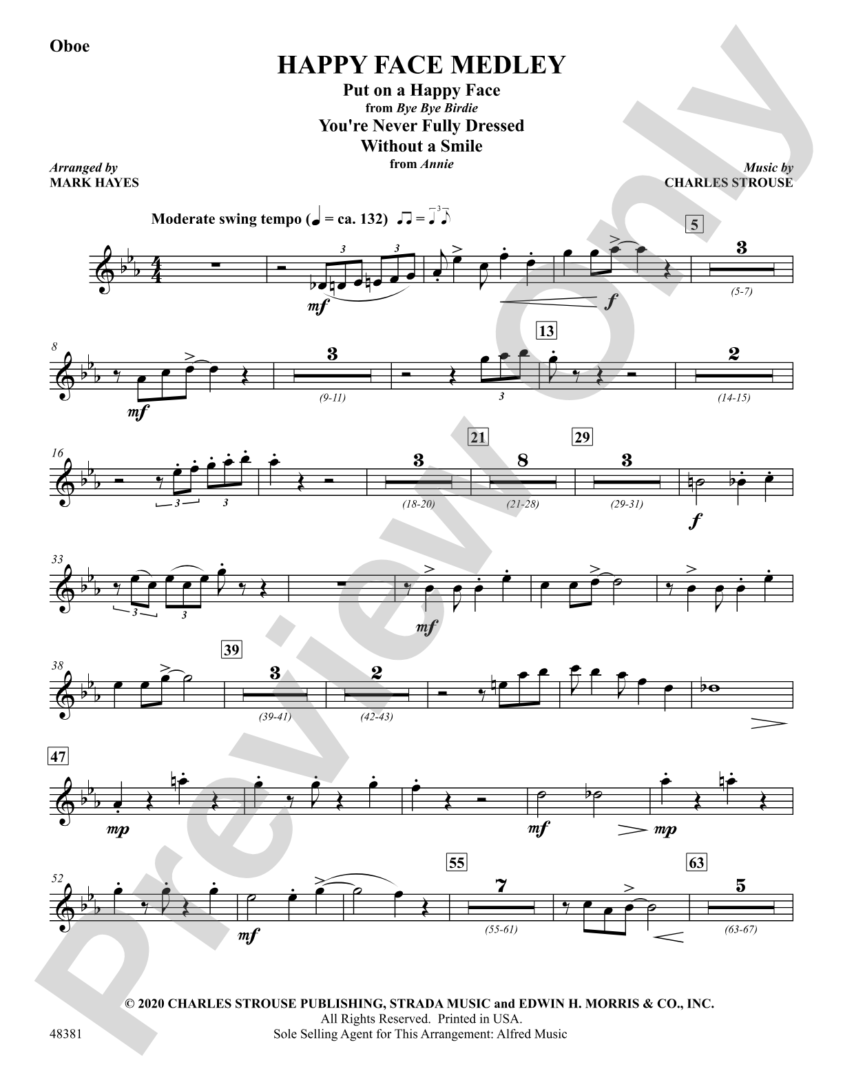Happy Face Medley: Oboe