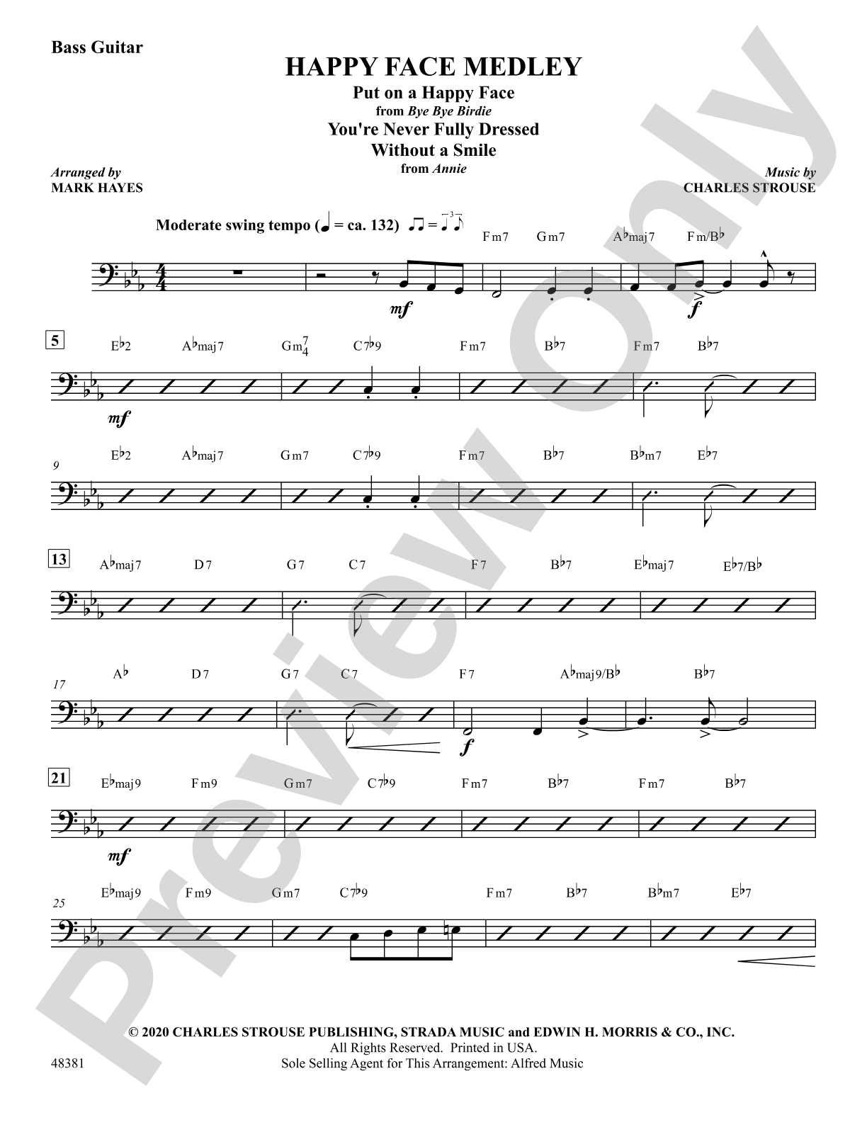 Happy Face Medley: String Bass