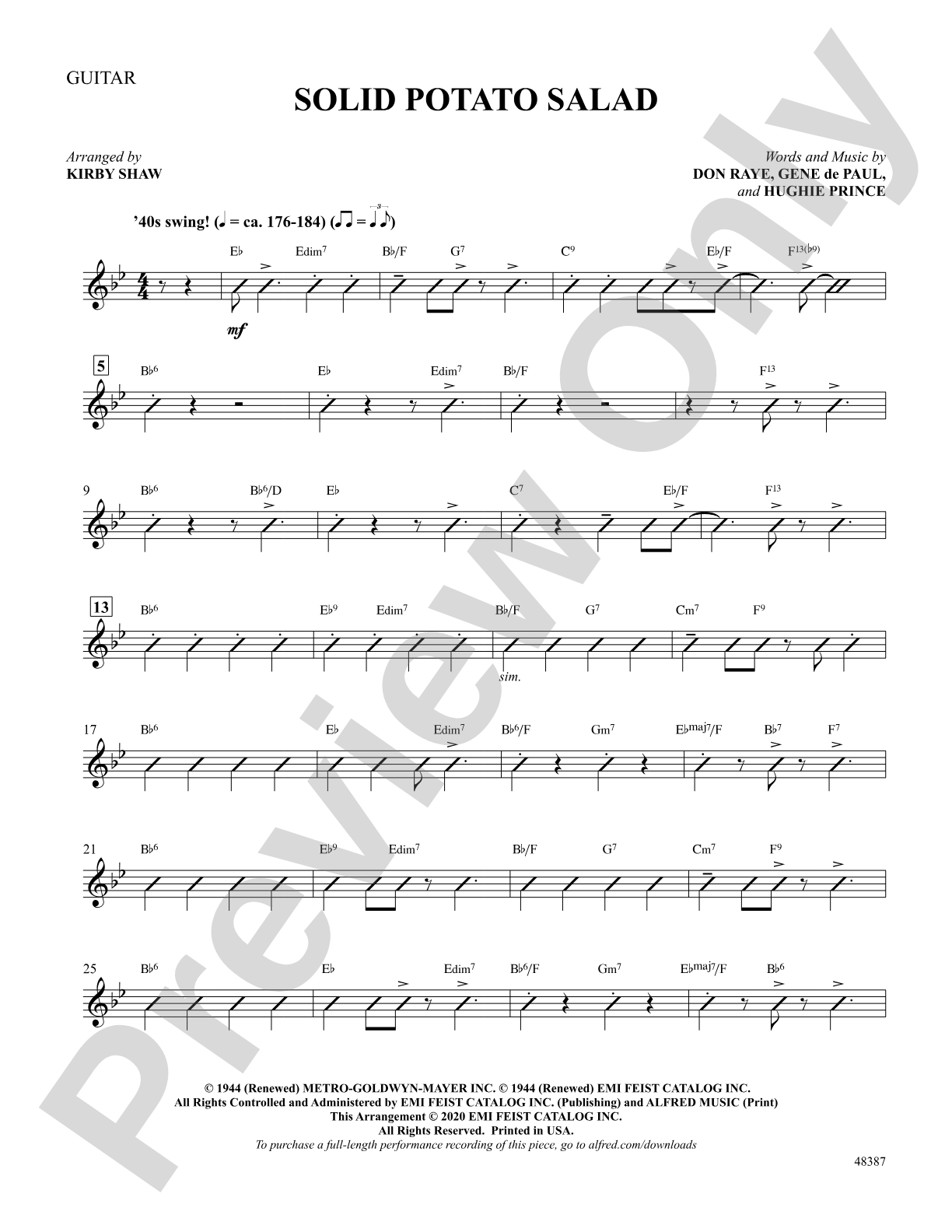 Solid Potato Salad: Choral SoundPax