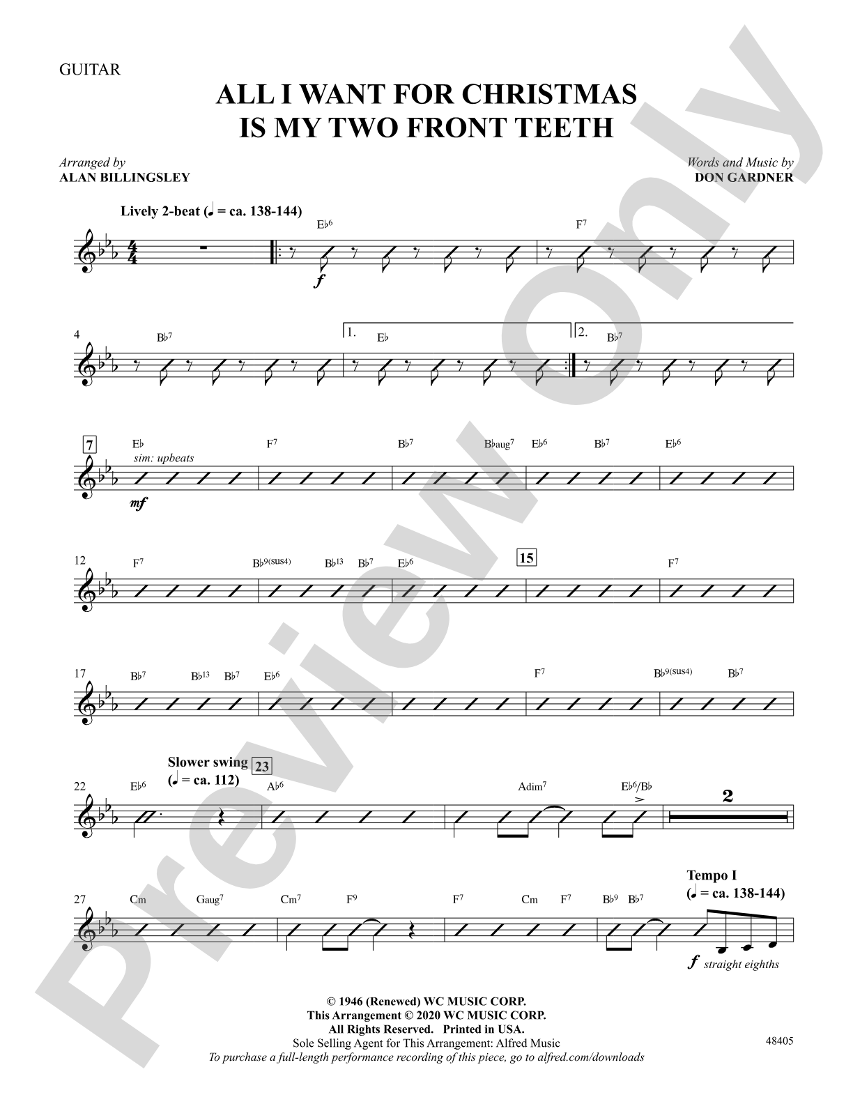 All I Want for Christmas Is My Two Front Teeth: Choral SoundPax