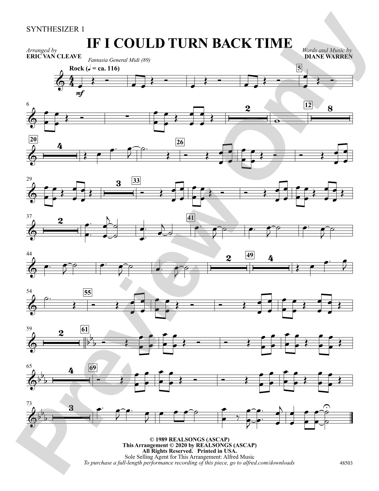 If I Could Turn Back Time: 1st Synthesizer