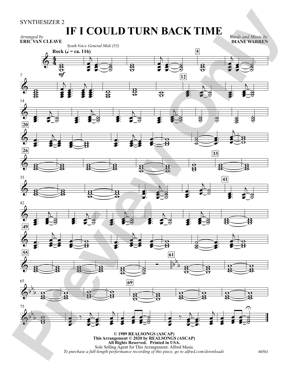 If I Could Turn Back Time: 2nd Synthesizer